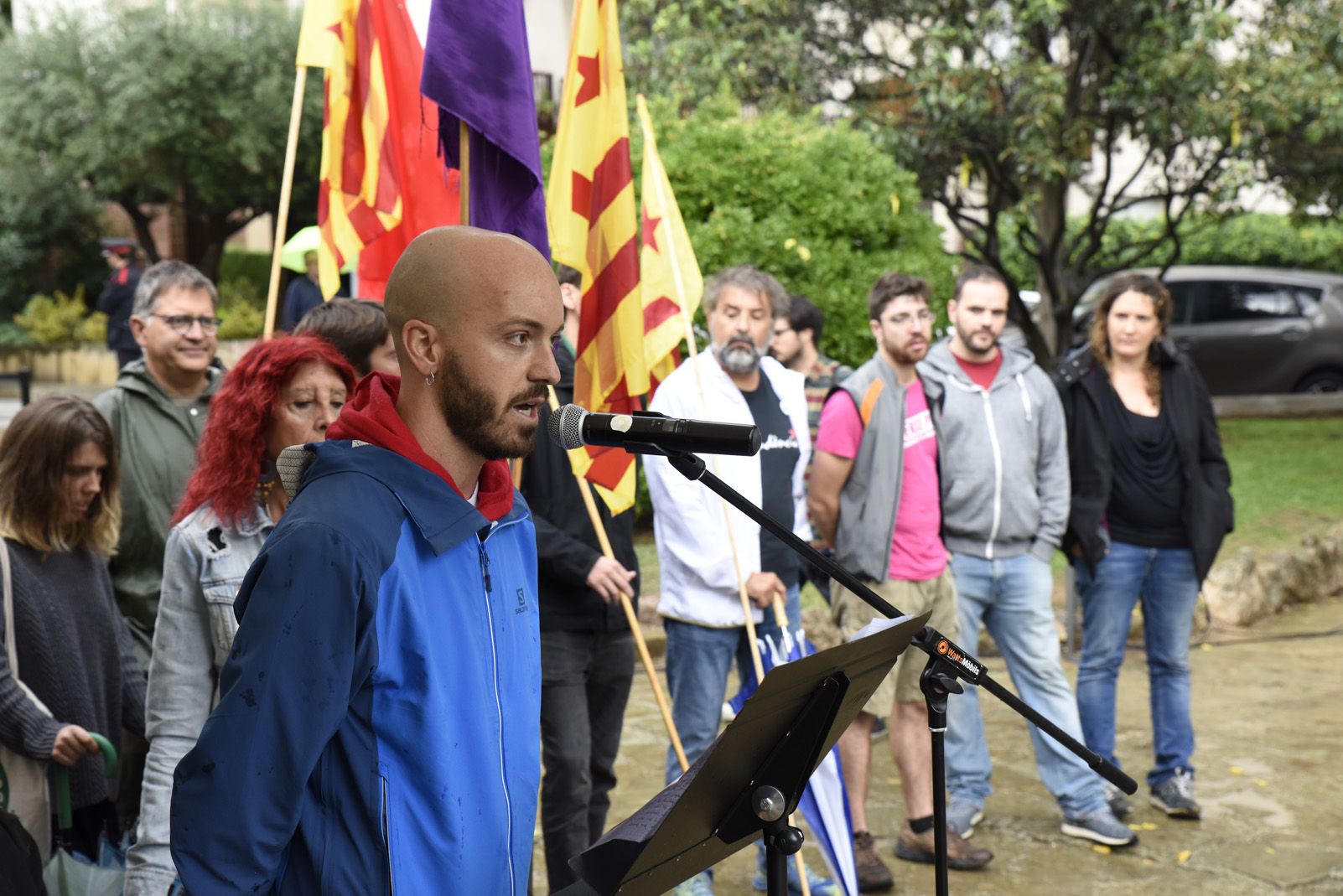 Ofrena a Rafael Casanova per la Diada Nacional Catalana de l'11 de Setembre. Foto: Bernat Millet.