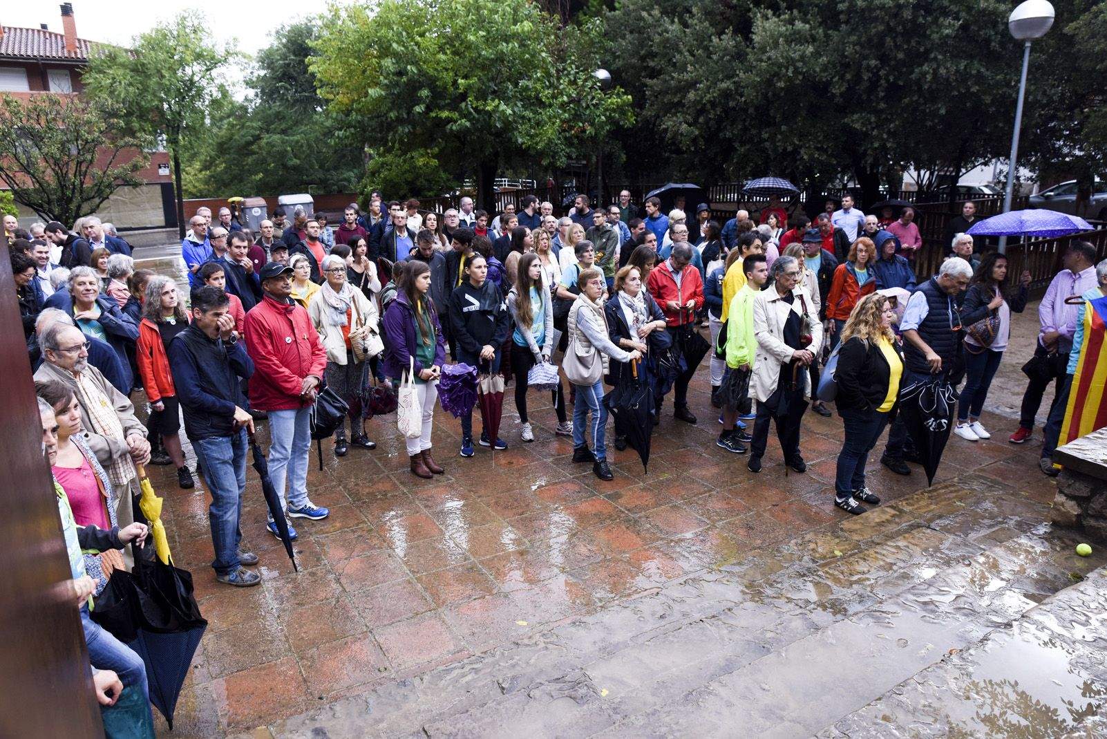 Ofrena a Rafael Casanova per la Diada Nacional Catalana de l'11 de Setembre. Foto: Bernat Millet.