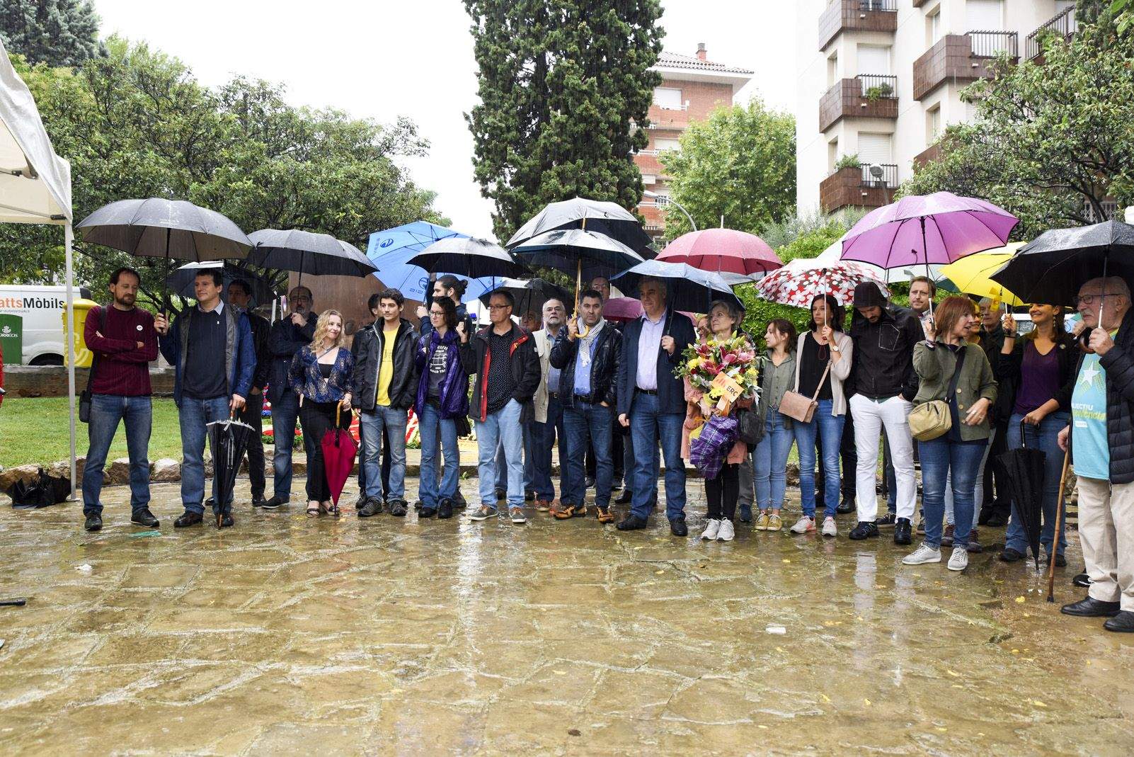 Ofrena a Rafael Casanova per la Diada Nacional Catalana de l'11 de Setembre. Foto: Bernat Millet.