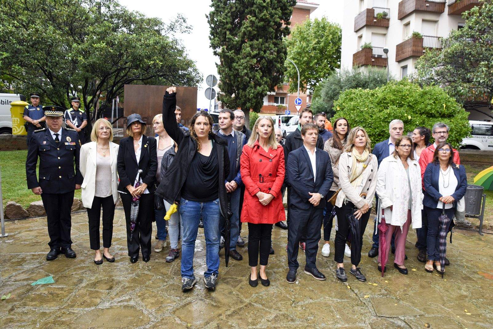 Ofrena a Rafael Casanova per la Diada Nacional Catalana de l'11 de Setembre. Foto: Bernat Millet.
