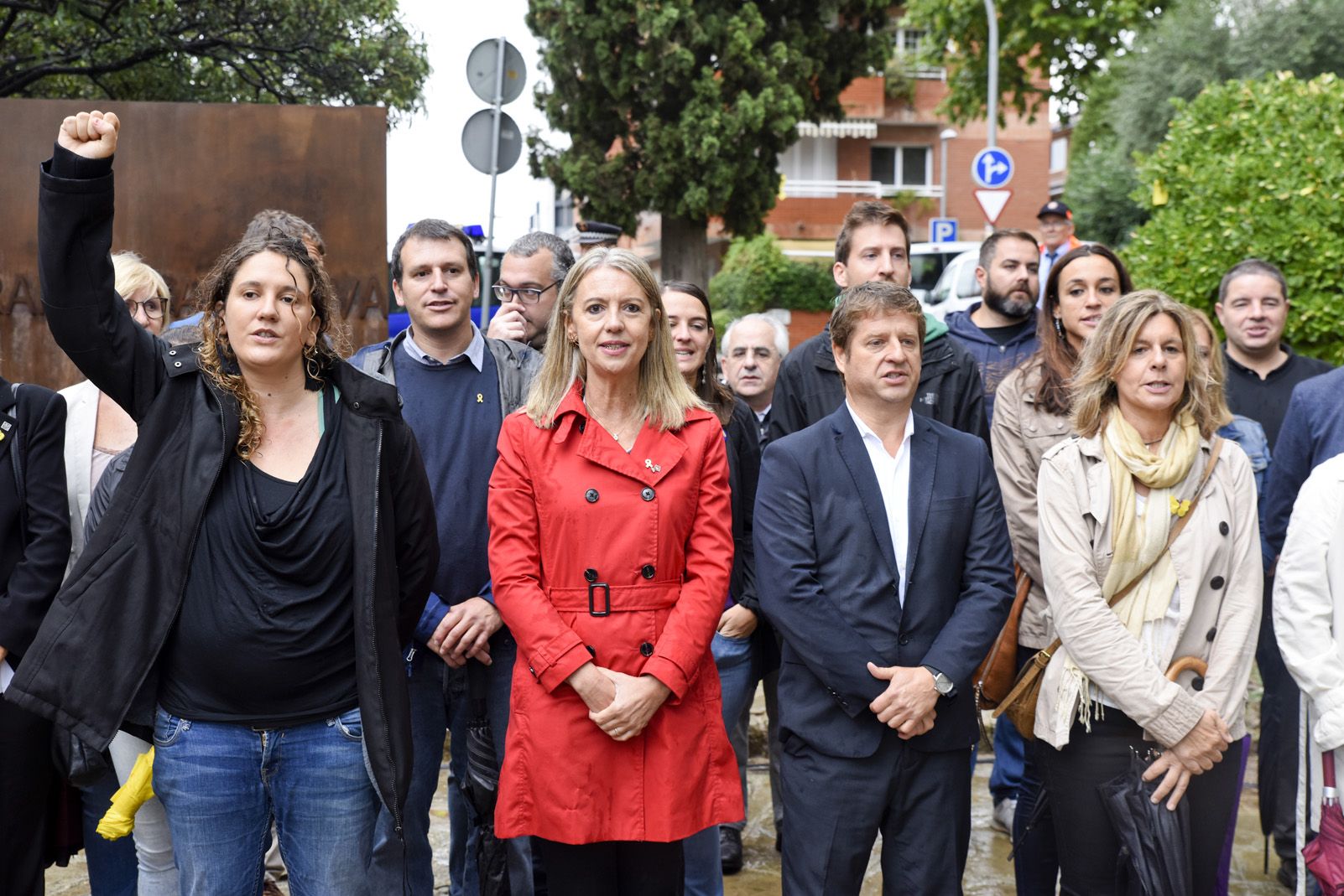 Ofrena a Rafael Casanova per la Diada Nacional Catalana de l'11 de Setembre. Foto: Bernat Millet.
