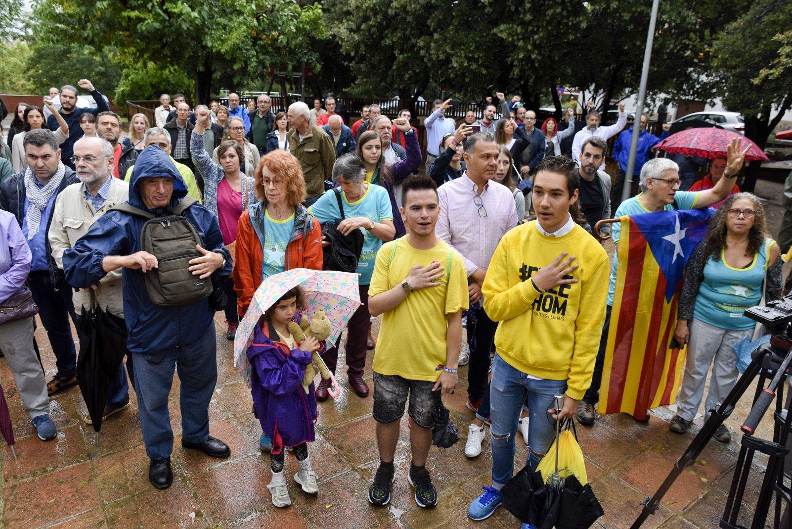 Ofrena a Rafael Casanova per la Diada Nacional Catalana de l'11 de Setembre. Foto: Bernat Millet.