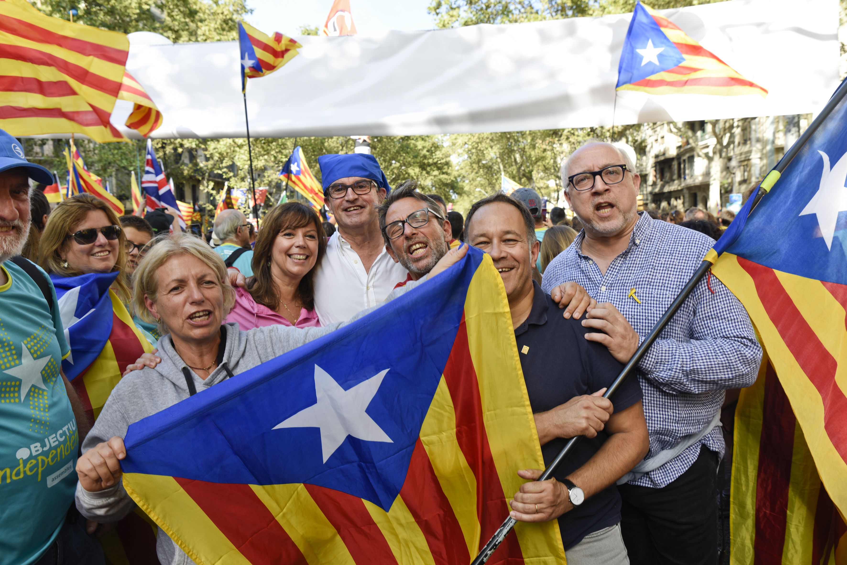 La Diada Nacional de Catalunya a Barcelona. Foto: Bernat Millet.