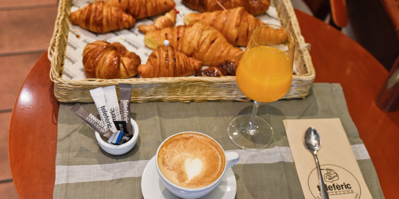 Una opció d'esmorzar del Telefèric FOTO: Cedida