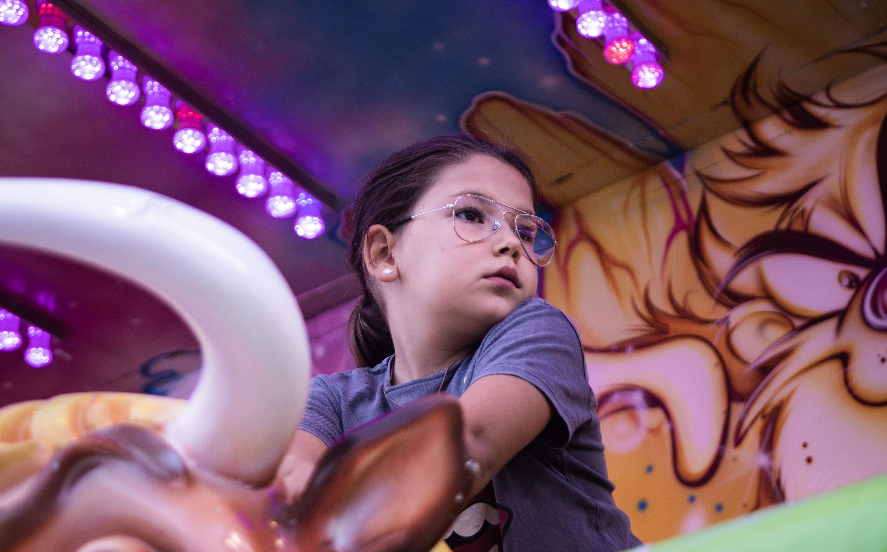 Fira d'atraccions de Festa Major de Volpelleres. Foto: Adrián Gómez.