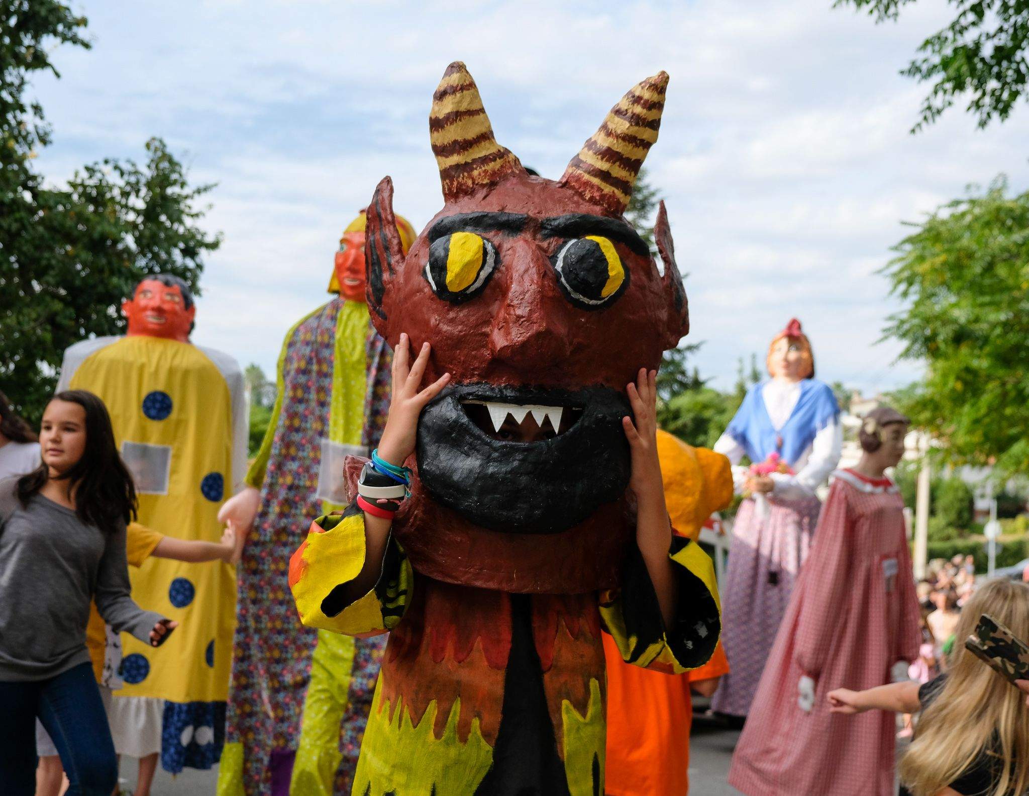 Rua de Gegants, Gegantons i Caps Grossos de Sant Cugat i Valldoreix. Foto: Ale Gómez