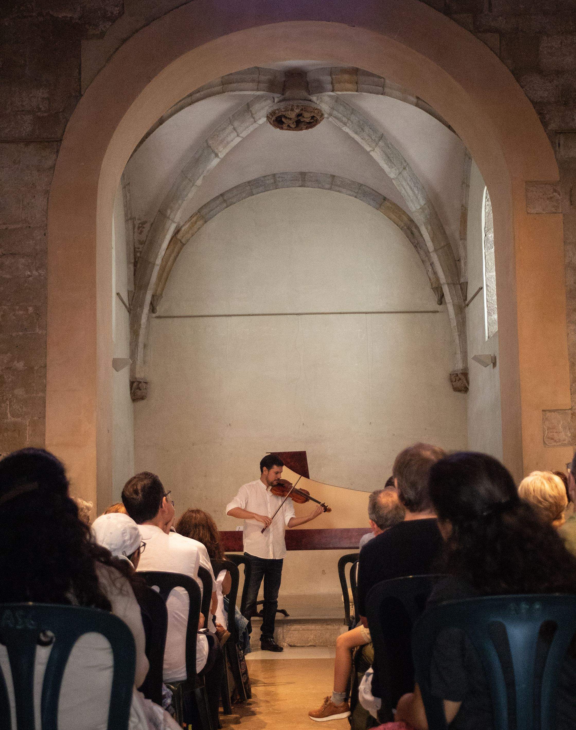 1es Jornades de música antiga Contratemps: Concert: "Violins contrastats". Foto: Adrián Gómez.