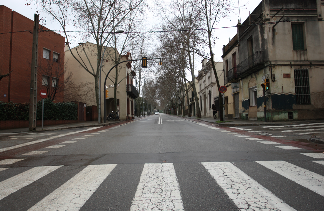 L'avinguda de Gràcia divideix les dues parts de l'Eixample de Sant Cugat FOTO: Arxiu