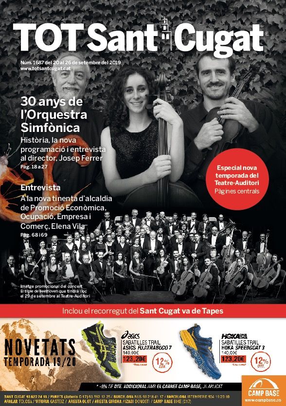 Portada del TOT Sant Cugat del 20 de setembre de 2019.