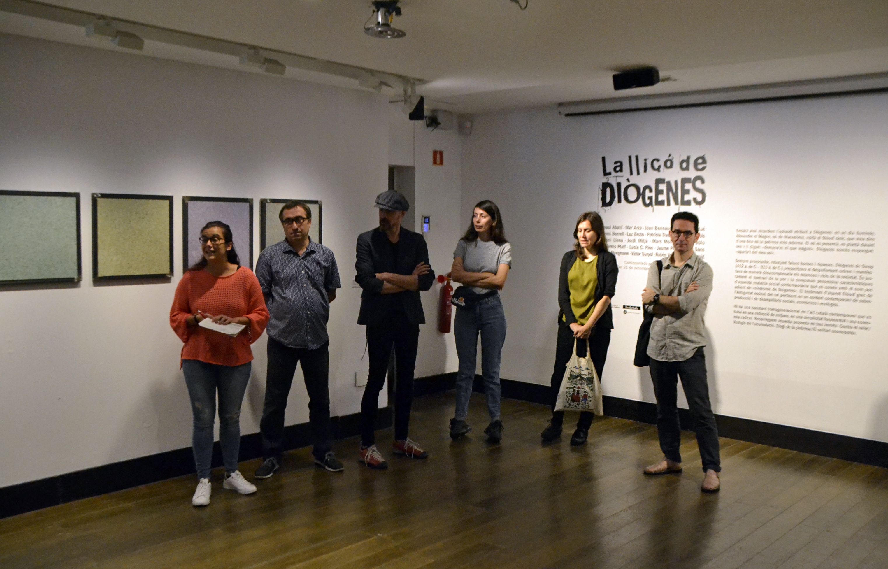 Inauguració de l'exposició 'La lliçó de Diògenes'. FOTO: Marcel Marsal