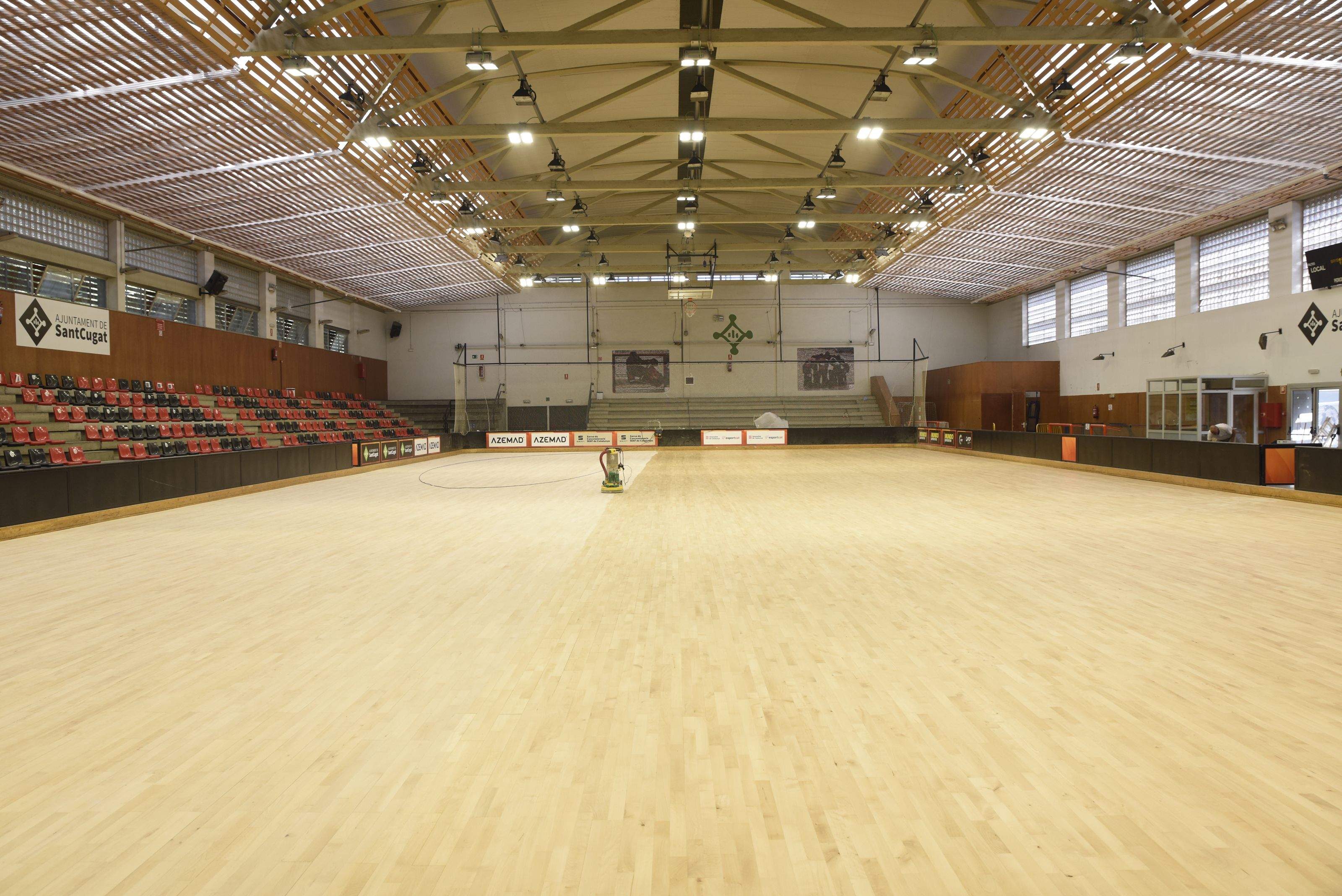 Imatge d'aquesta setmana del parquet del Pavelló 2 de la ZEM Rambla del Celler. FOTO: Bernat Millet