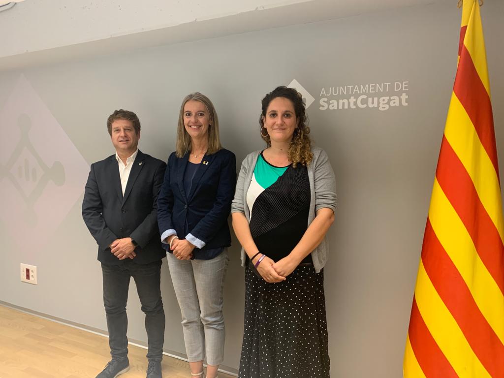 D'esquerra a dreta: Pere Soler, Mireia Ingla i Núria Gibert