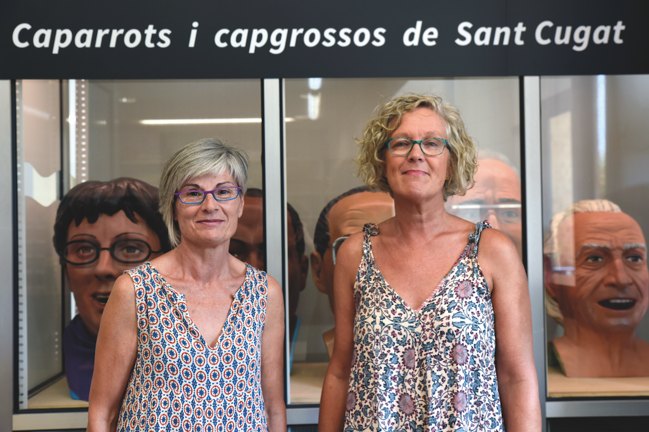 Nela Vallhonrat i Juliet Ochoa, Presidenta i cap de colla de Caparrots. FOTO: Bernat Millet