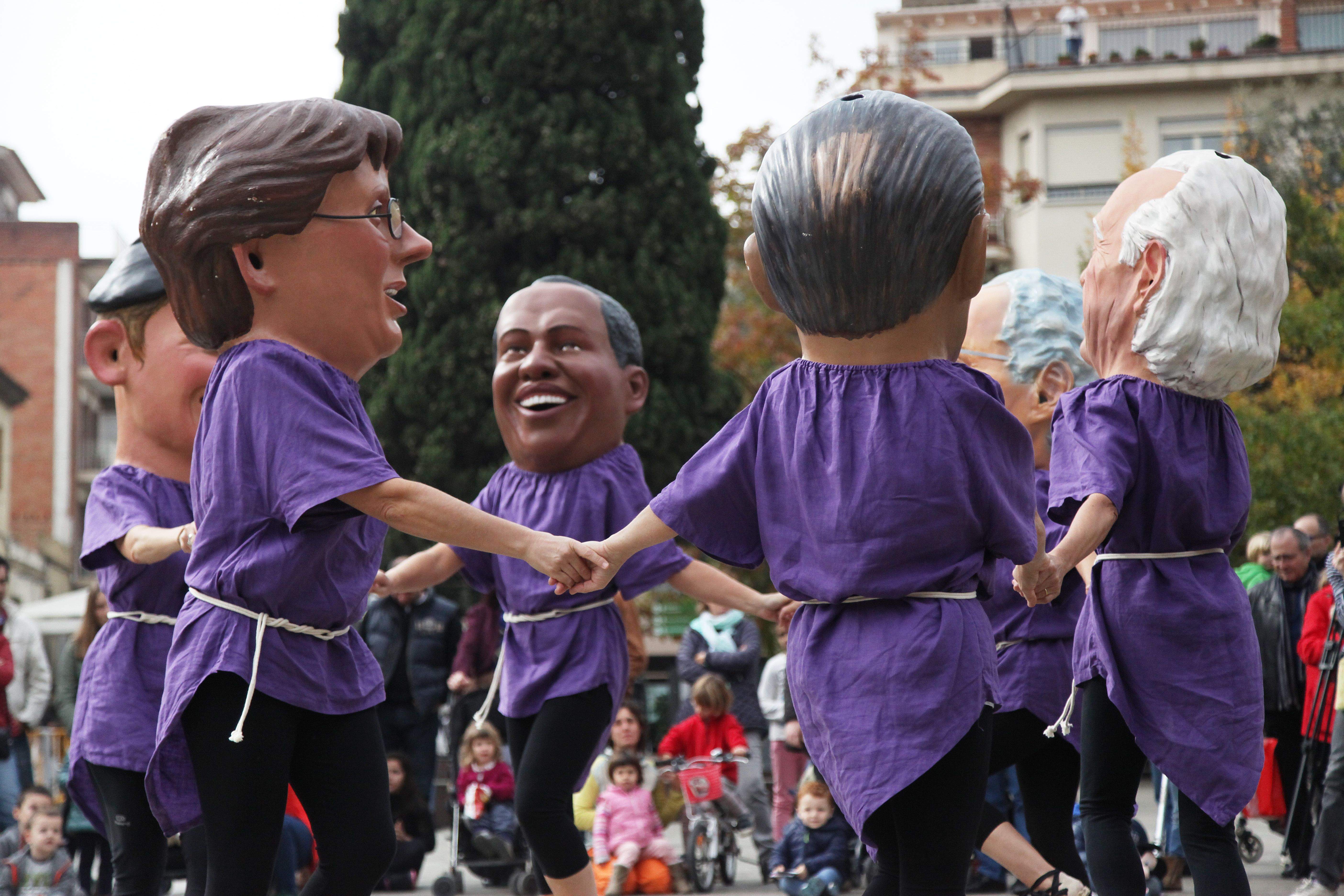 Els Caparrots estan de celebració. FOTO: Lali Puig