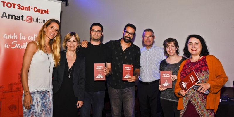 Autors, editors i organitzadors de l'acte. FOTO: Bernat Millet
