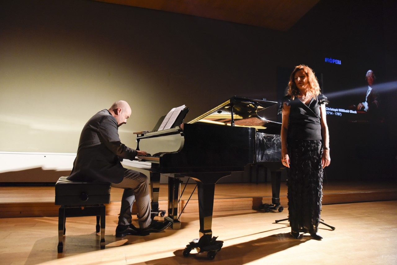 Moment del concert de presentació d'AprÒpera a l'Escola Municipal de Música. FOTO: Bernat Millet
