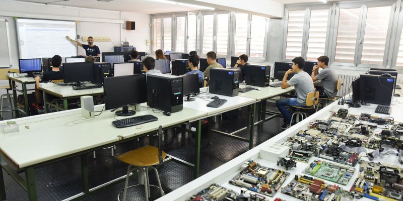 Així llueixen ara les aules de l'antic Leonardo. FOTO: Bernat Millet