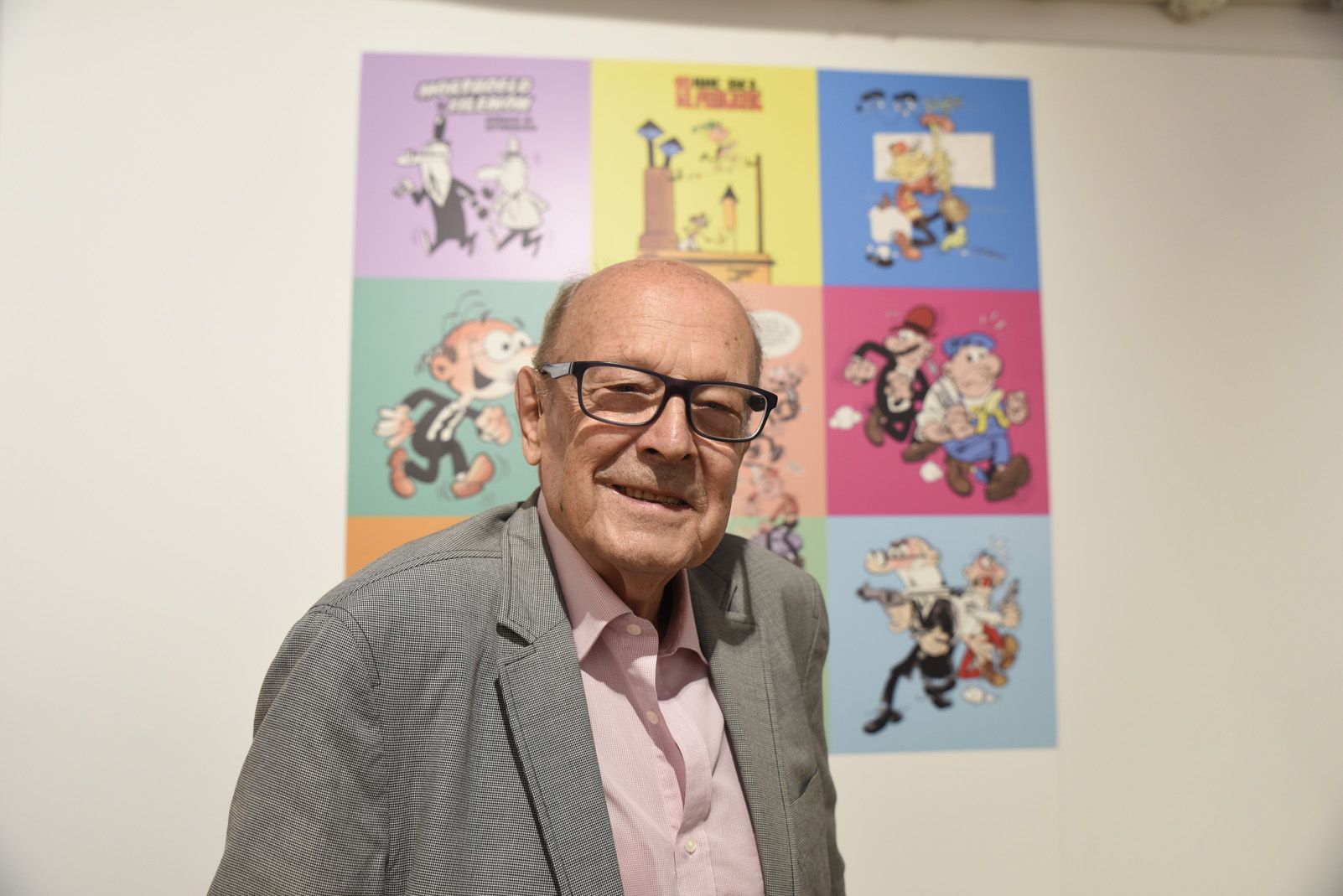 Francisco Ibáñez al Museu del Còmic de Sant Cugat. FOTO: Bernat Millet