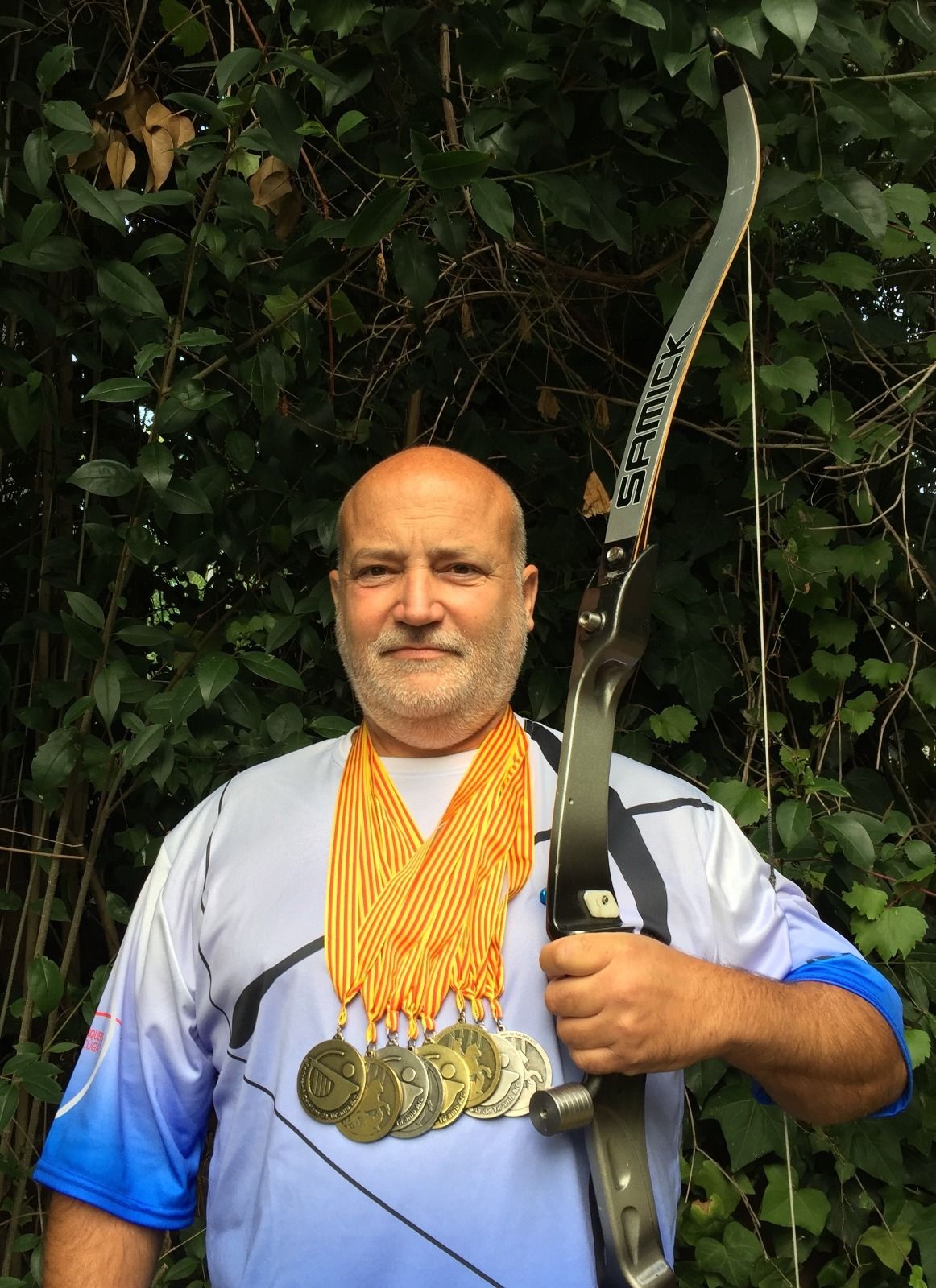 Adolf Priante augmenta el seu palmarés en el Campionat de Catalunya (Camp) de tir amb arc . FOTO: Cedida