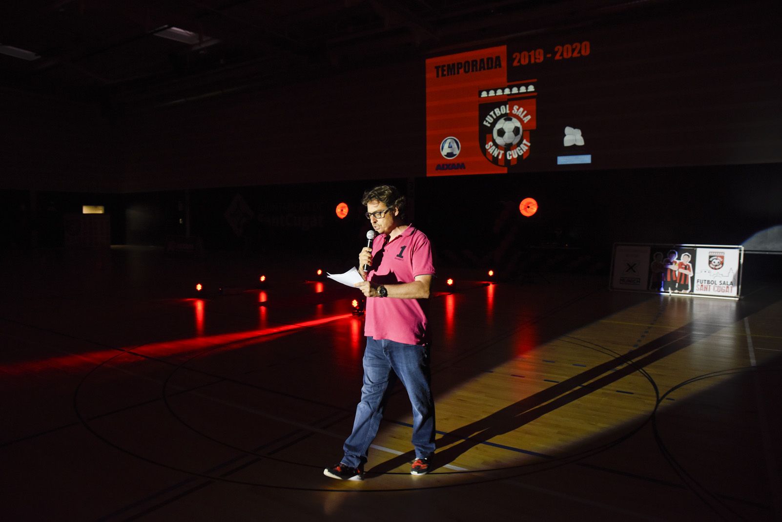 Presentació de ls equips de Futbol Sala Sant Cugat. Foto: Bernat Millet.