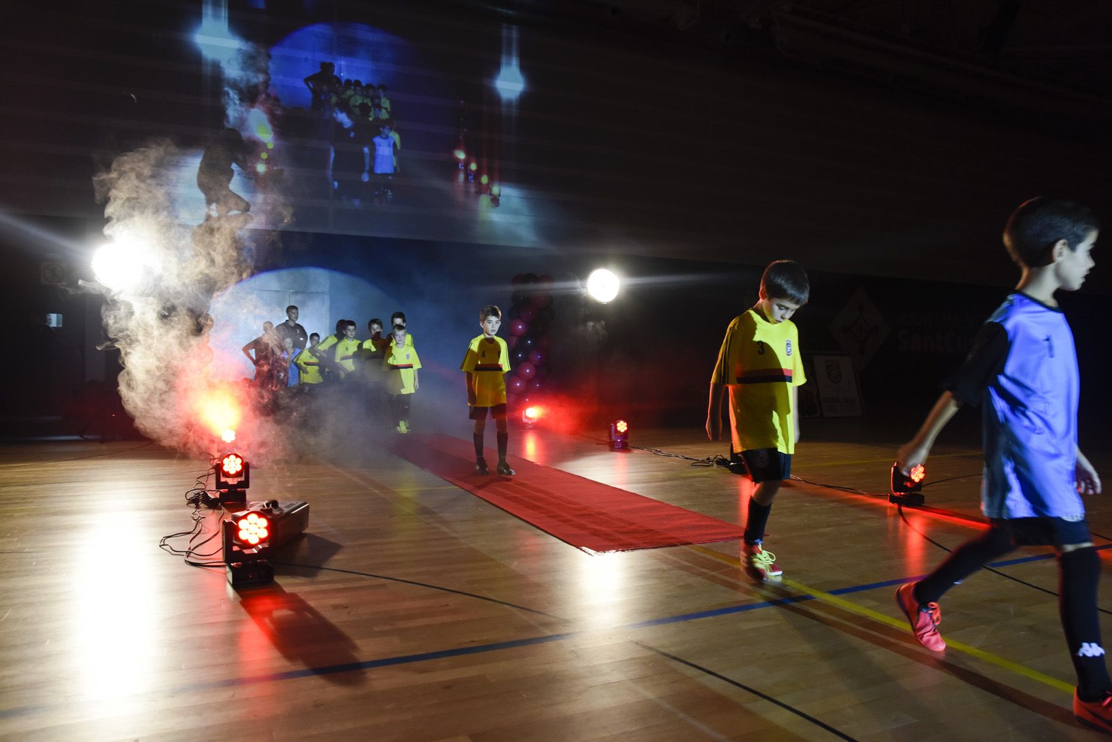 Presentació de ls equips de Futbol Sala Sant Cugat. Foto: Bernat Millet.