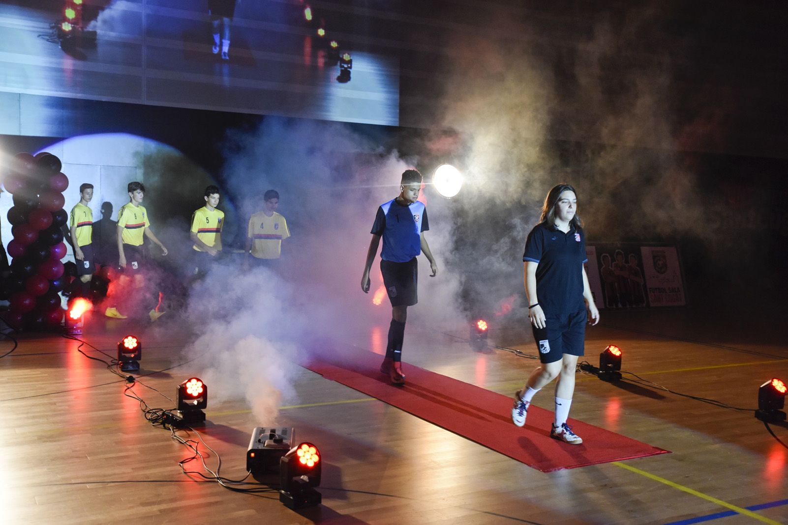 Presentació de ls equips de Futbol Sala Sant Cugat. Foto: Bernat Millet.