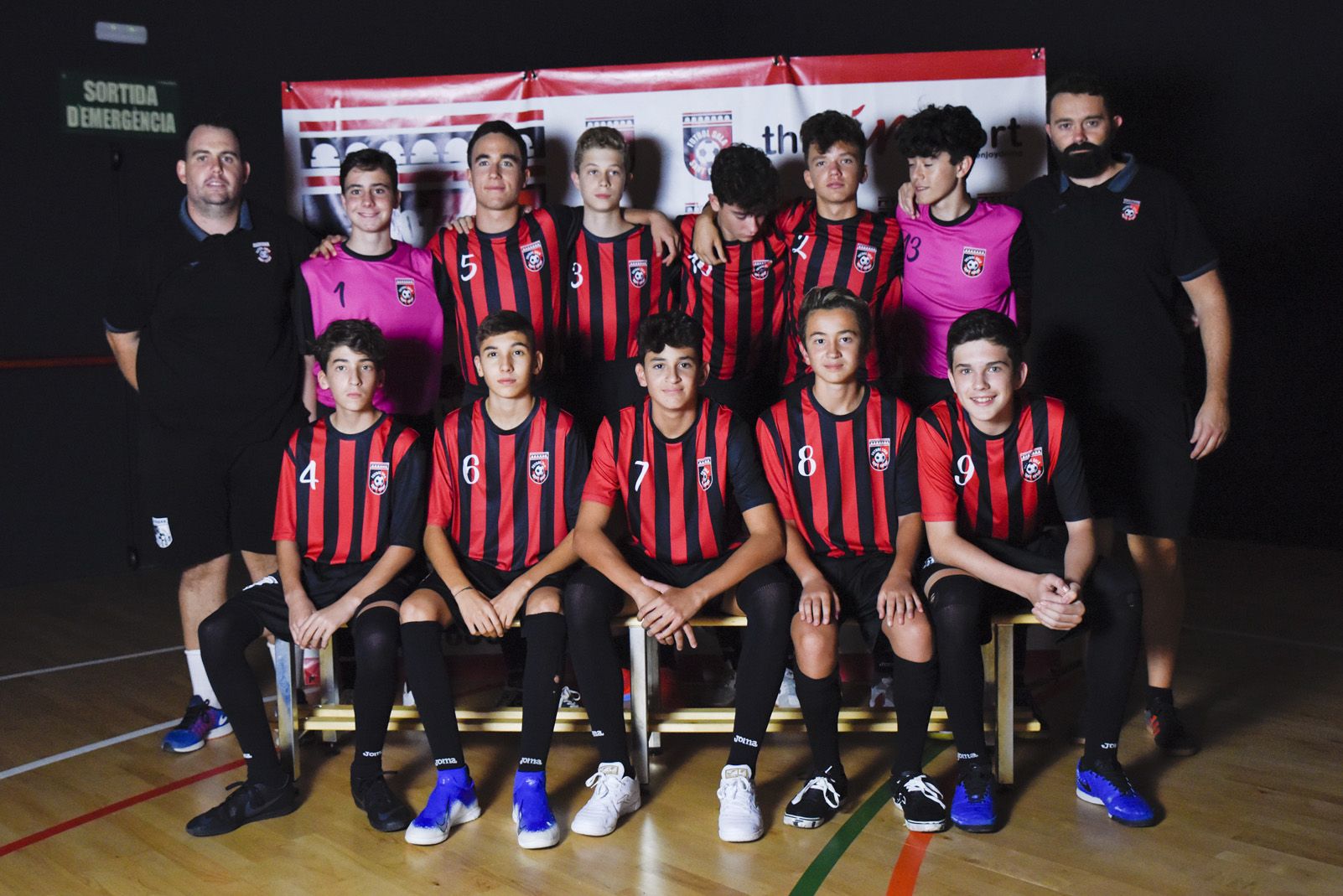 Presentació de ls equips de Futbol Sala Sant Cugat. Foto: Bernat Millet.