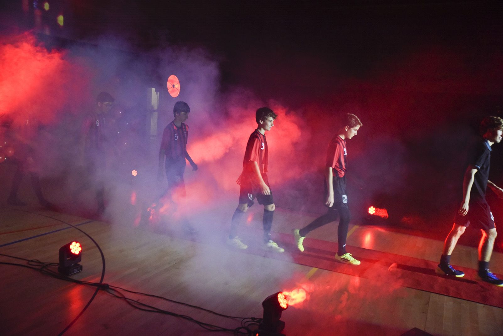 Presentació de ls equips de Futbol Sala Sant Cugat. Foto: Bernat Millet.