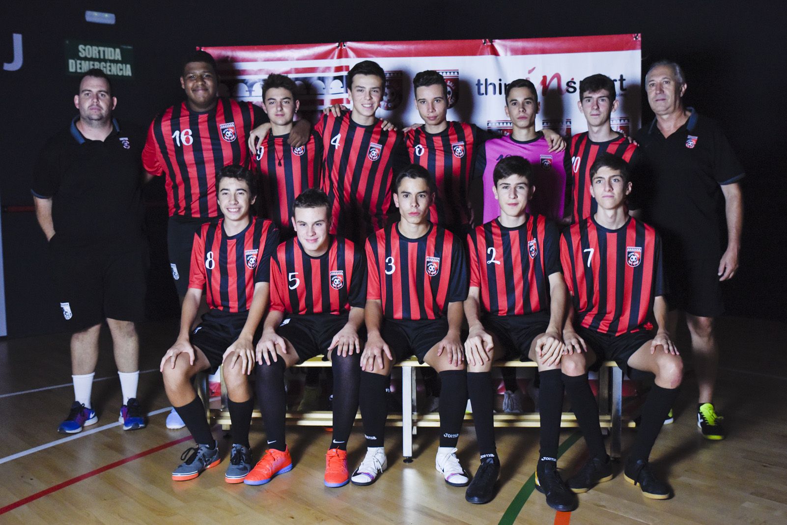 Presentació de ls equips de Futbol Sala Sant Cugat. Foto: Bernat Millet.
