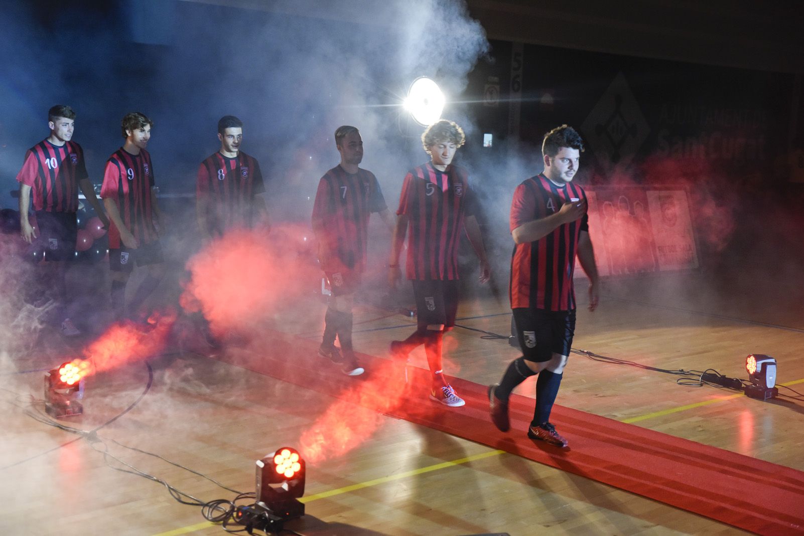 Presentació de ls equips de Futbol Sala Sant Cugat. Foto: Bernat Millet.