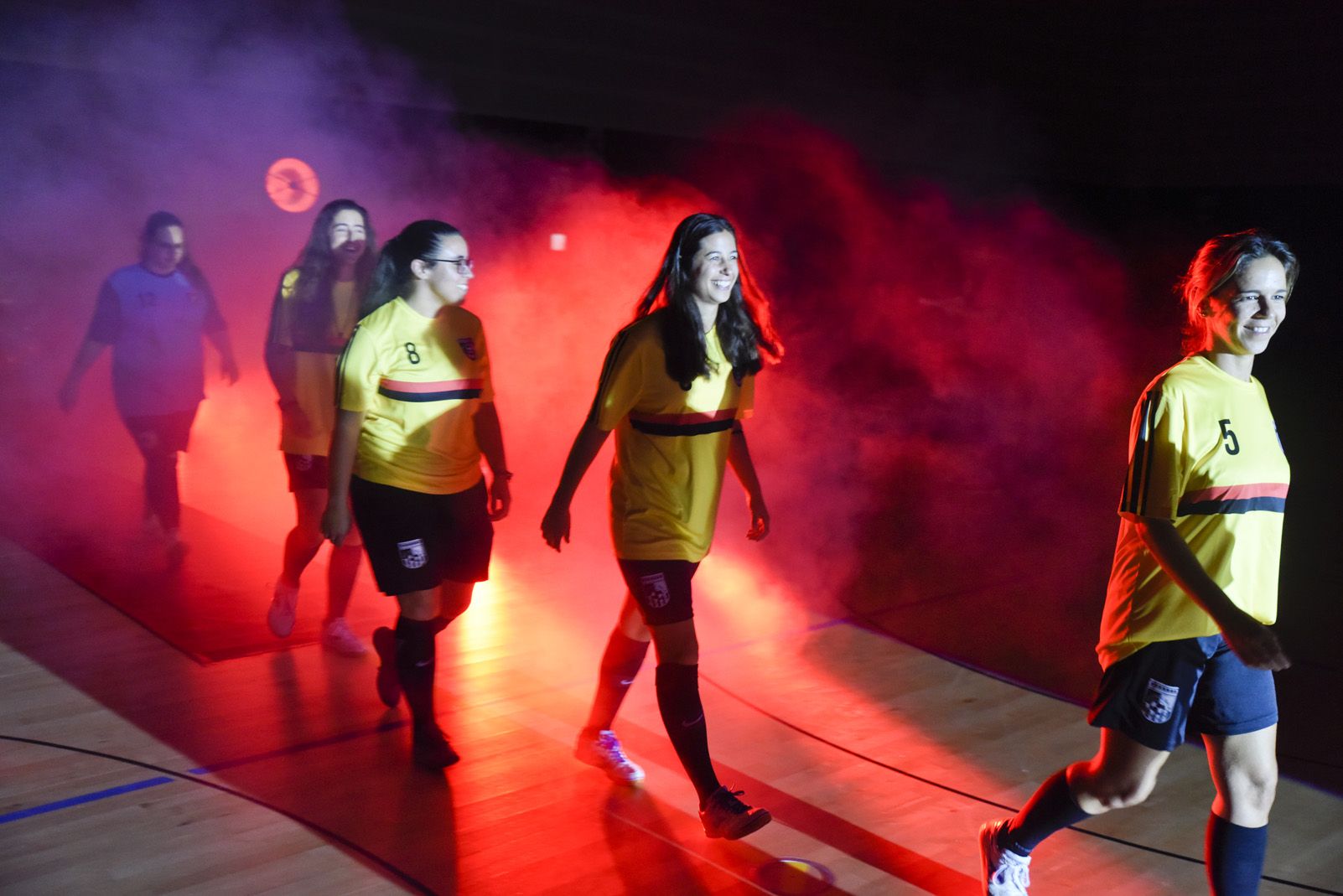 Presentació de ls equips de Futbol Sala Sant Cugat. Foto: Bernat Millet.