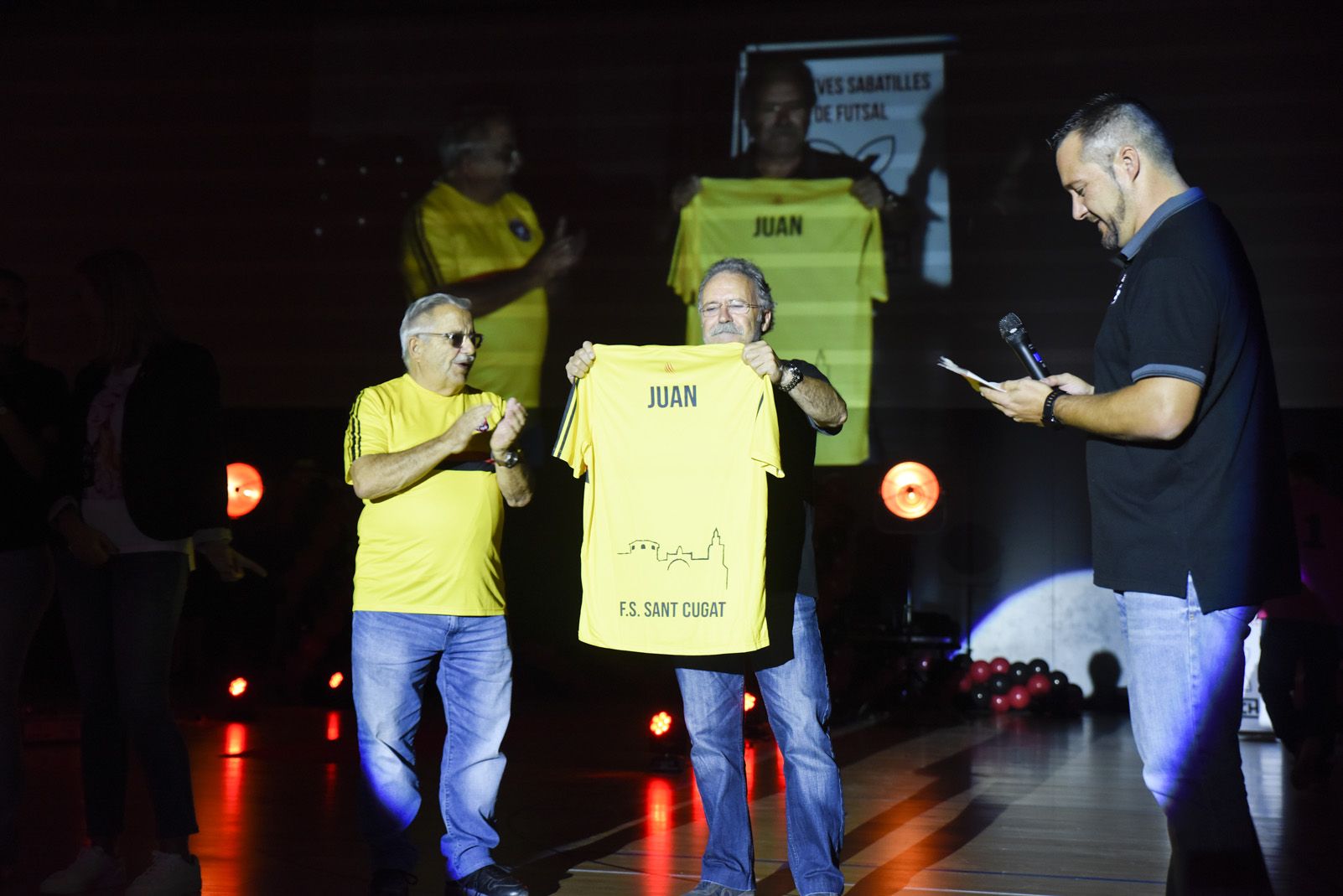 Presentació de ls equips de Futbol Sala Sant Cugat. Foto: Bernat Millet.