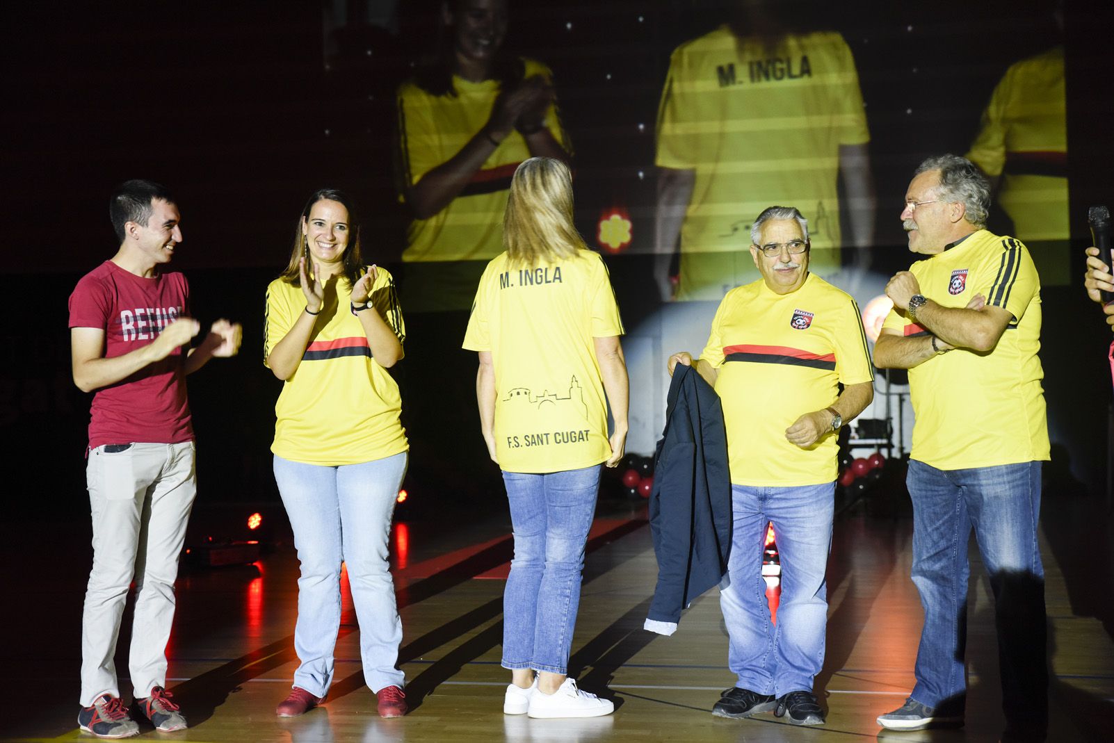 Presentació de ls equips de Futbol Sala Sant Cugat. Foto: Bernat Millet.