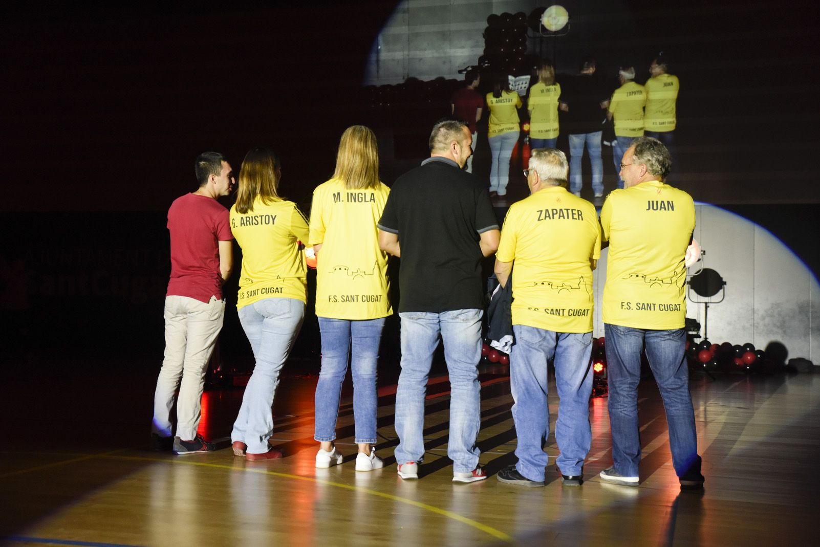 Presentació de ls equips de Futbol Sala Sant Cugat. Foto: Bernat Millet.