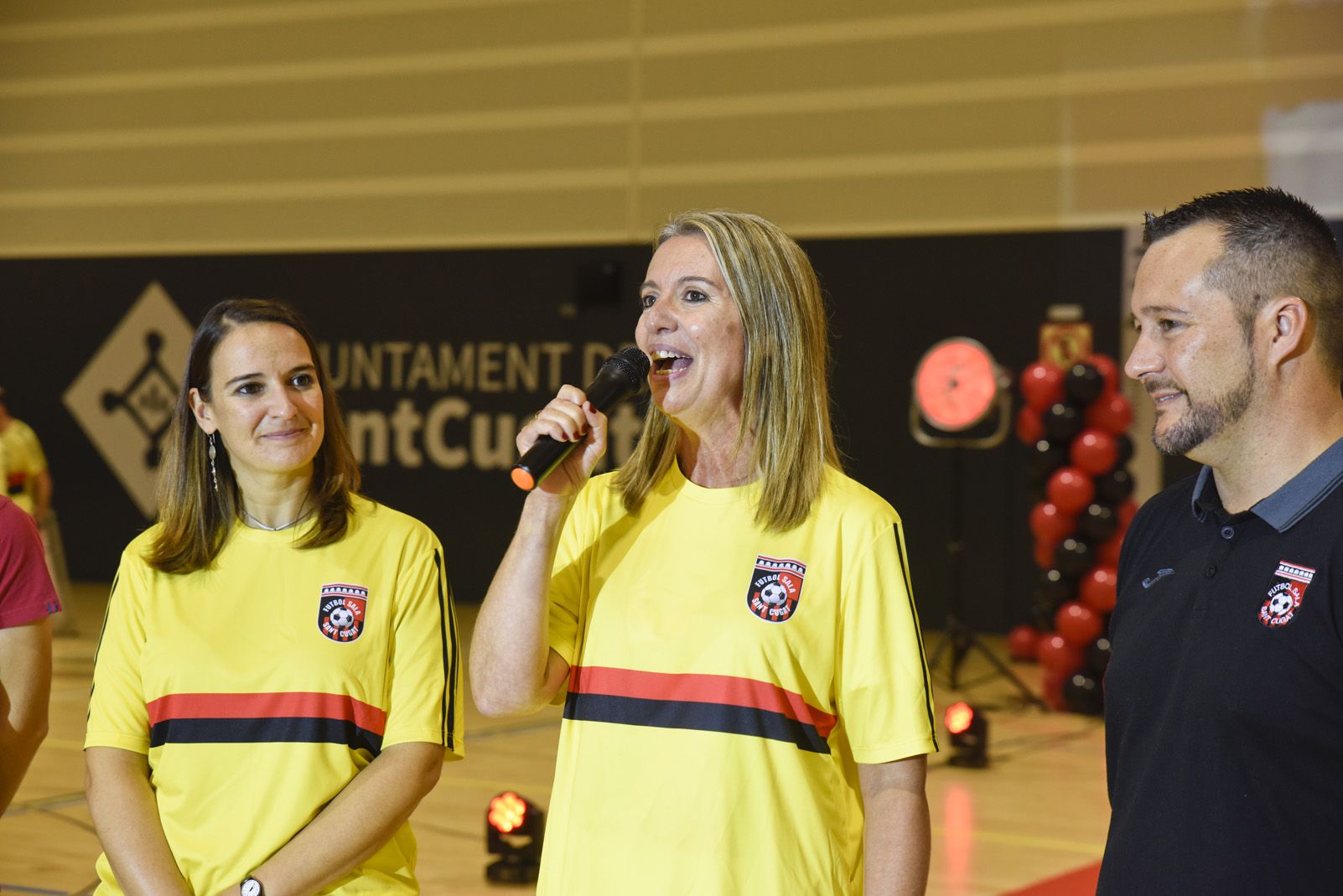 Presentació de ls equips de Futbol Sala Sant Cugat. Foto: Bernat Millet.