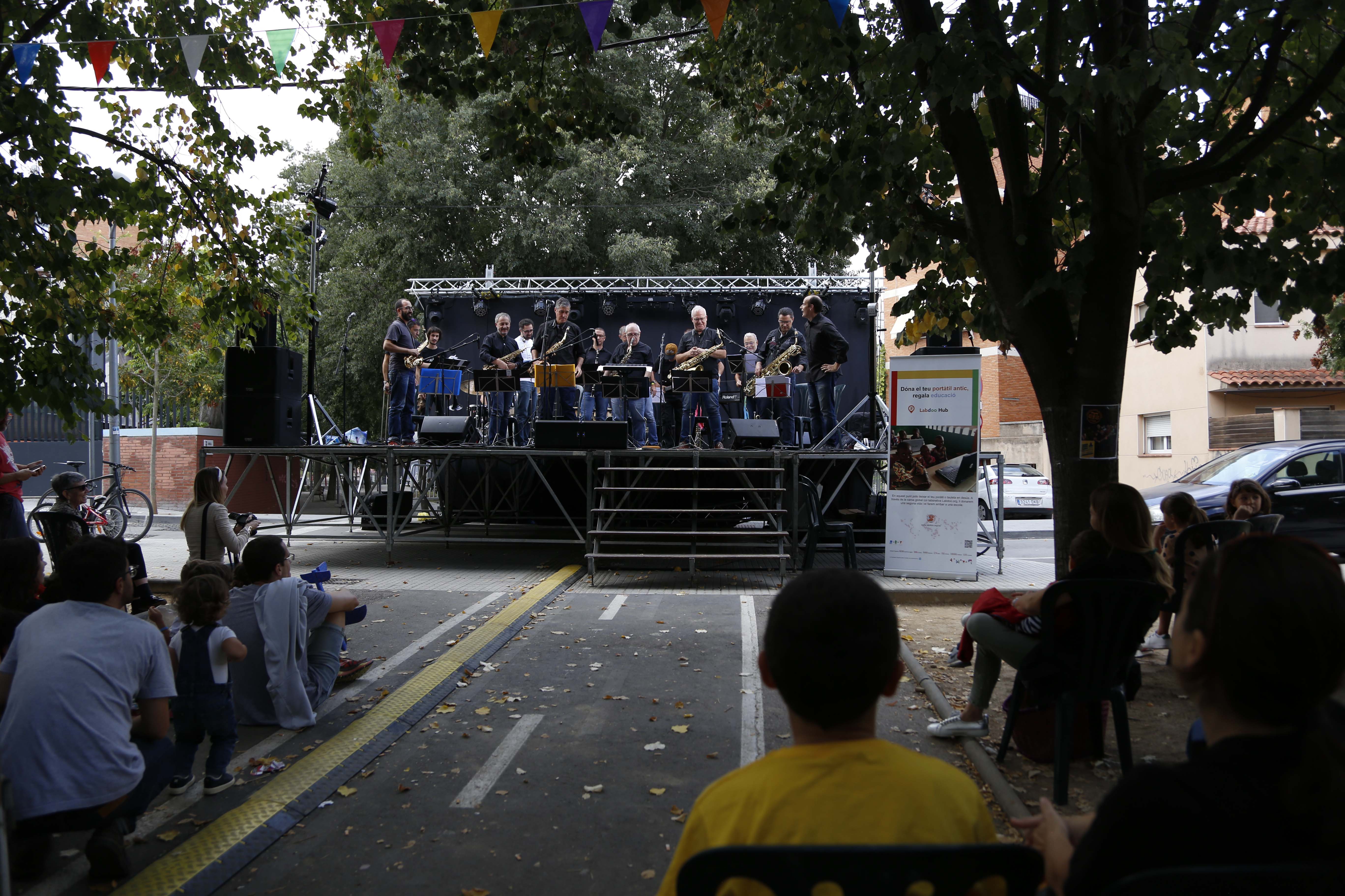 Actuacions musicals per la Festa Major del barri del Monestir- Sant Francesc 2019. FOTO: Anna Bassa