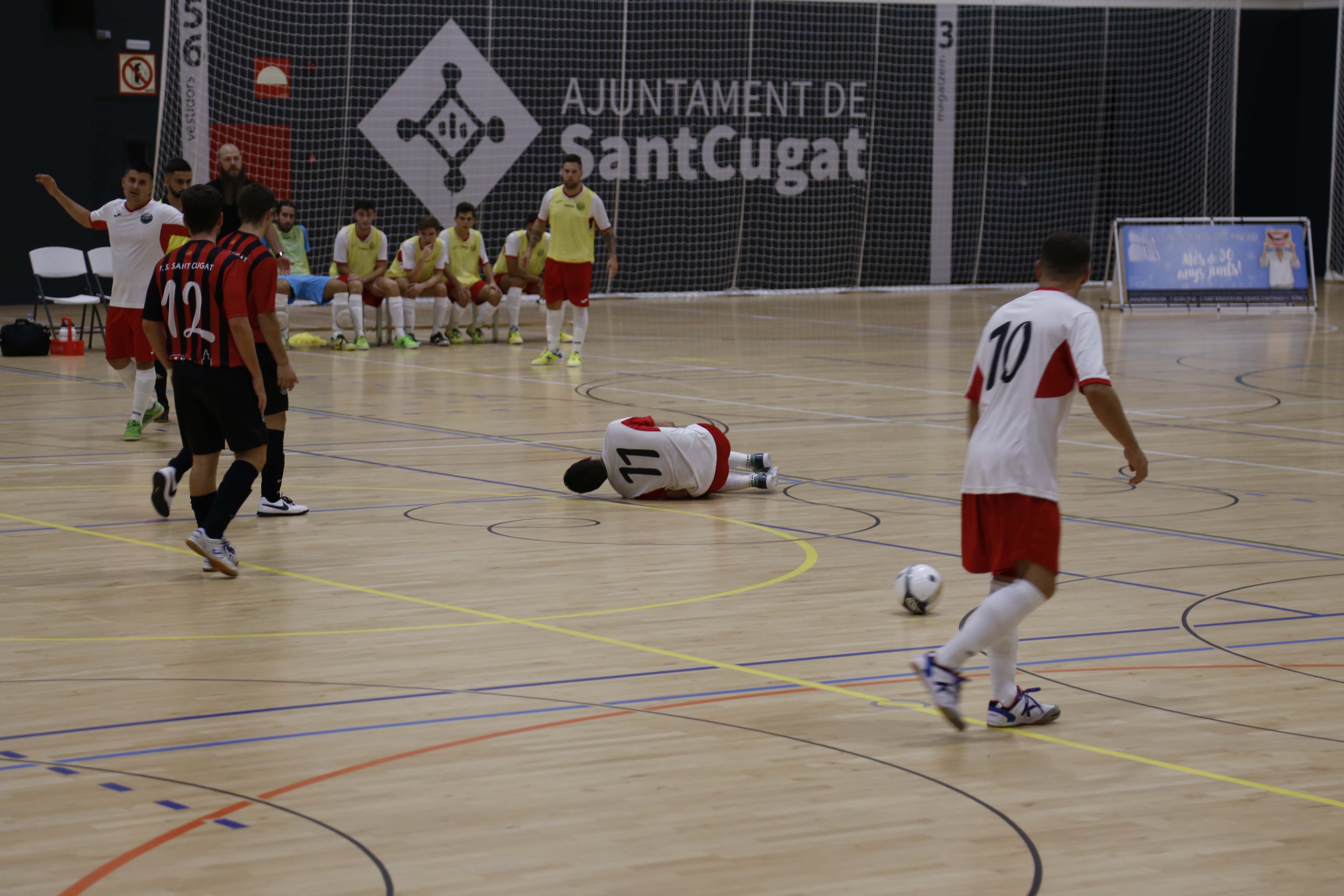 Partit de lliga futbol sala FS Sant Cugat- FS Parets. FOTO: Anna Bassa
