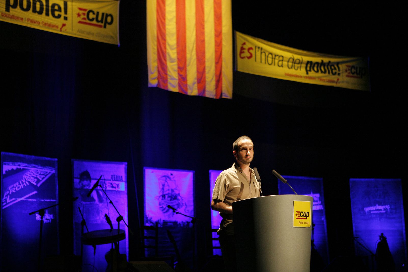 Ignasi Bea en un acte de la CUP FOTO: Arxiu del TOT