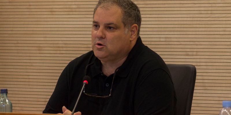 Juanjo Cortés durant la presentació del llibre a Valldoreix. FOTO: Paula Galván
