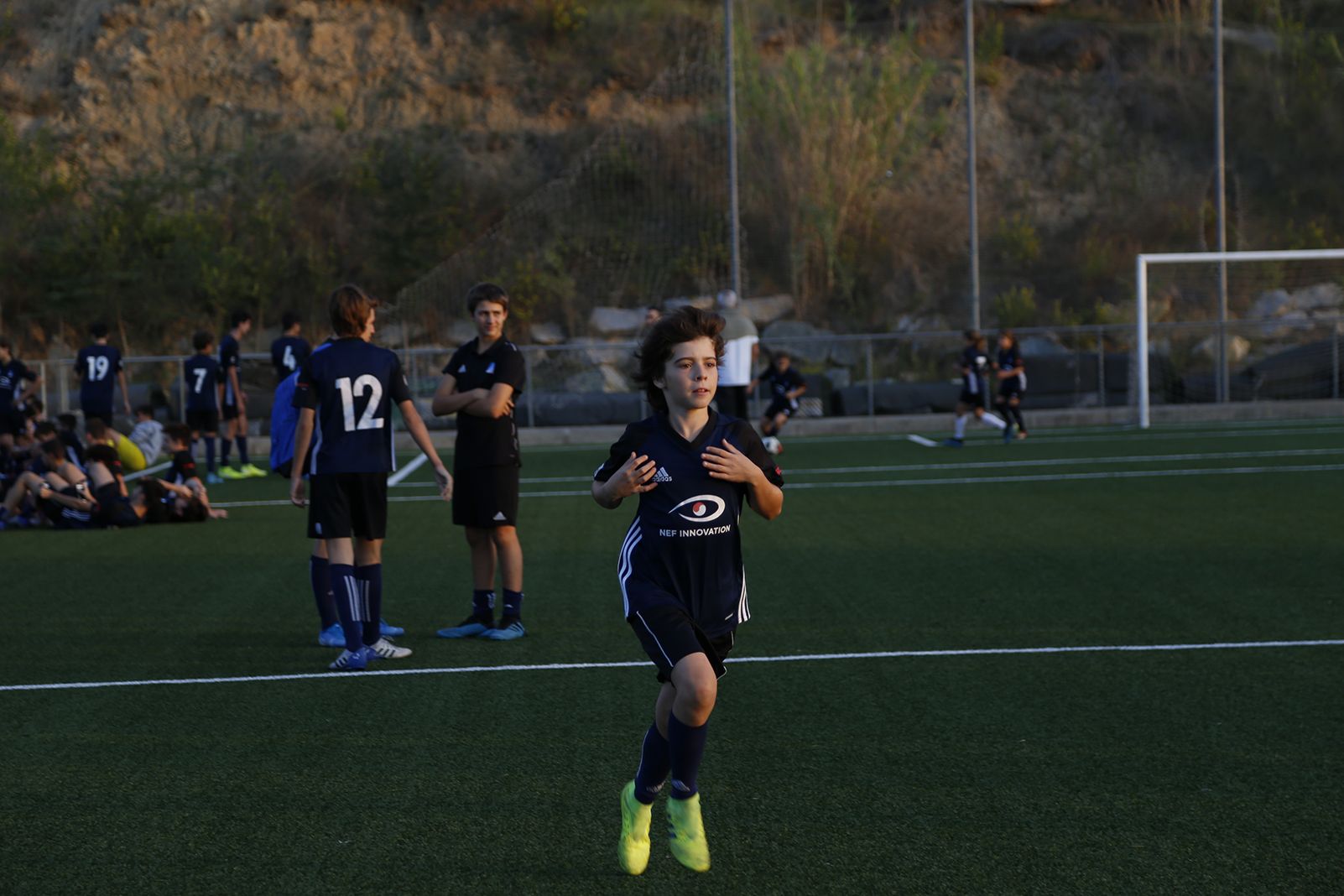 Moments abans de la Presentació Futbol Junior FC 2019. FOTO: Anna Bassa