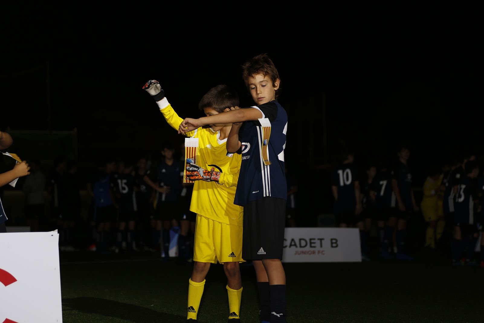 Capitans a la Presentació Futbol Junior FC 2019. FOTO: Anna Bassa