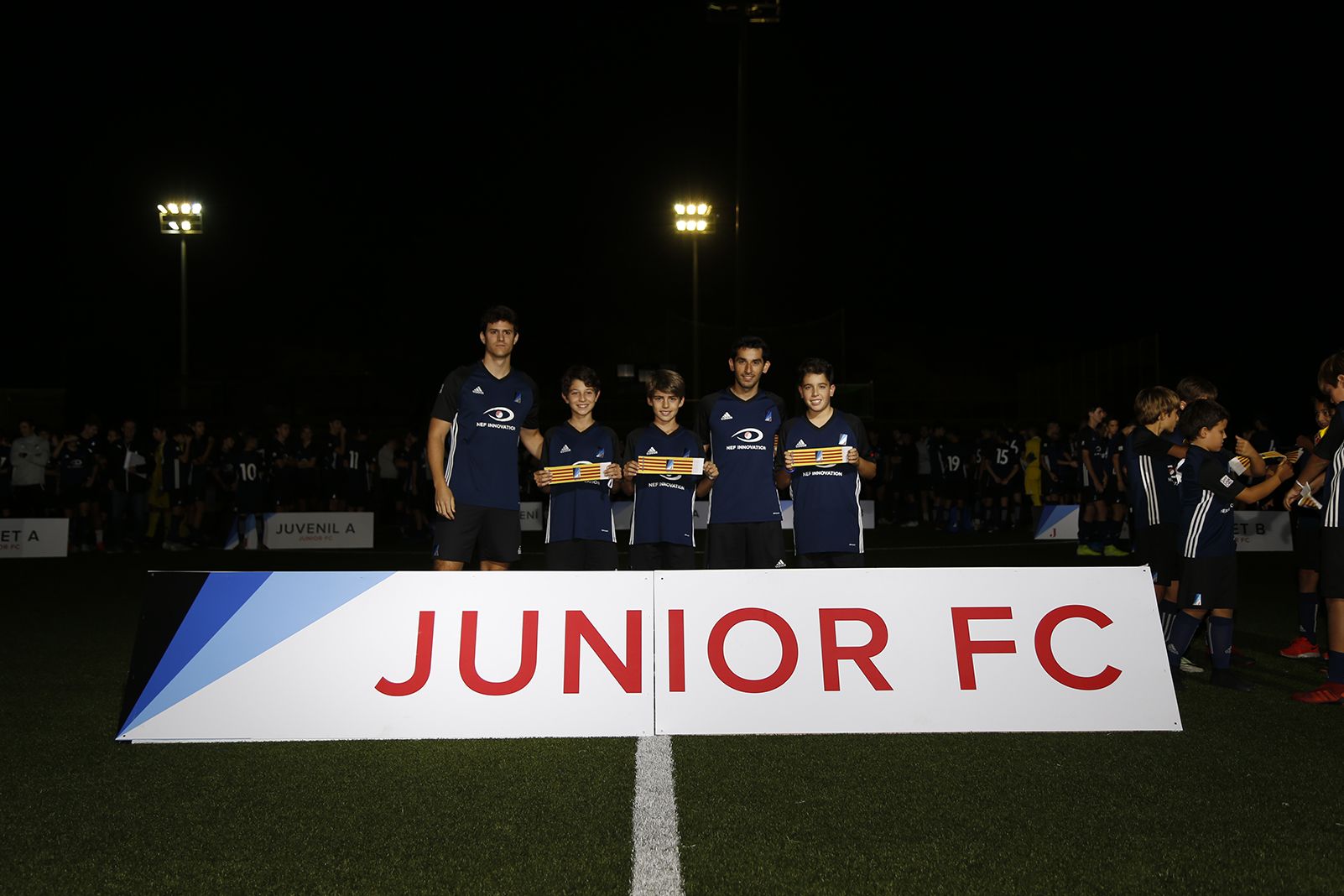 Capitans a la Presentació Futbol Junior FC 2019. FOTO: Anna Bassa