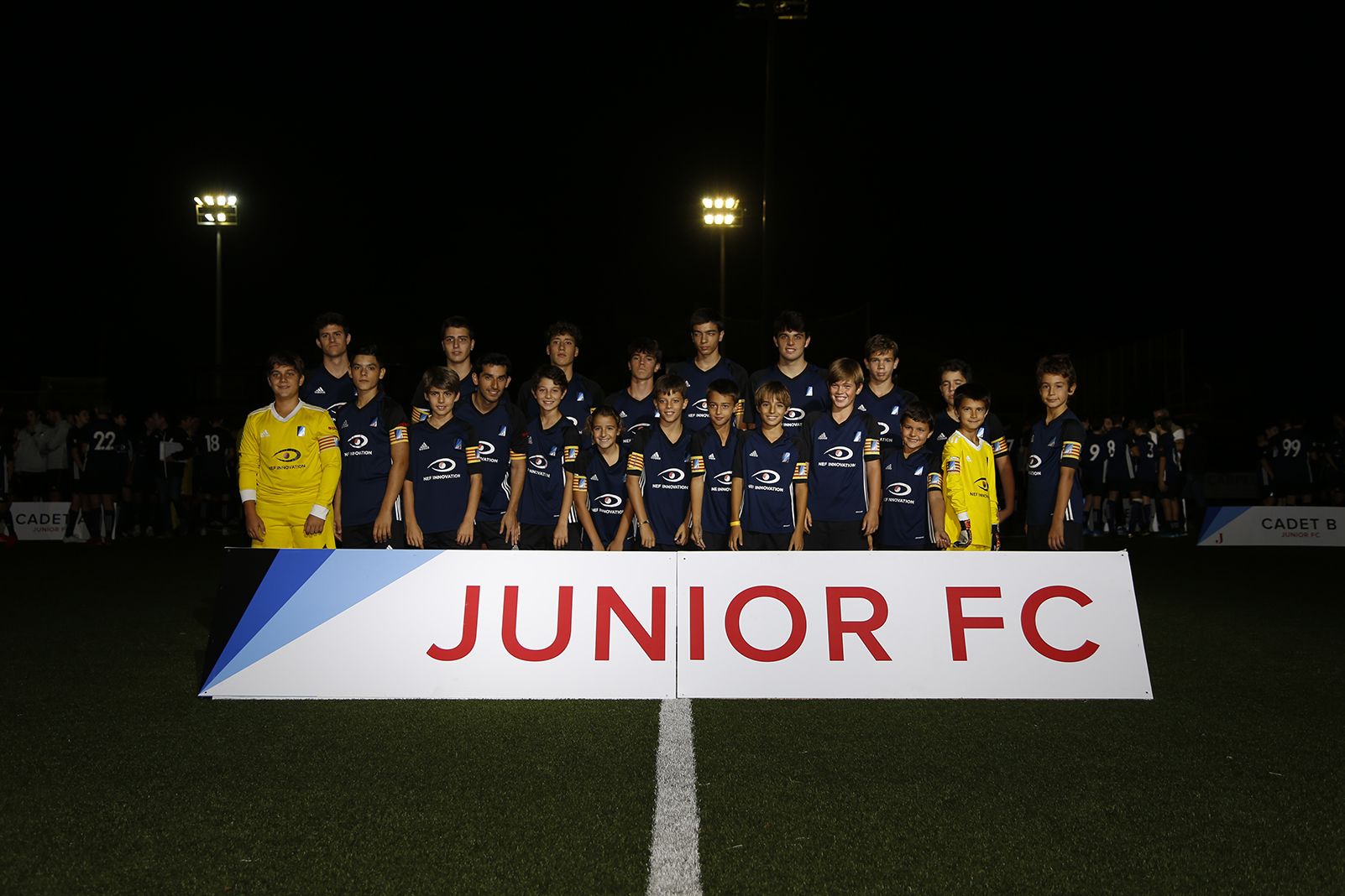 Foto conjunta capitans a la Presentació Futbol Junior FC 2019. FOTO: Anna Bassa