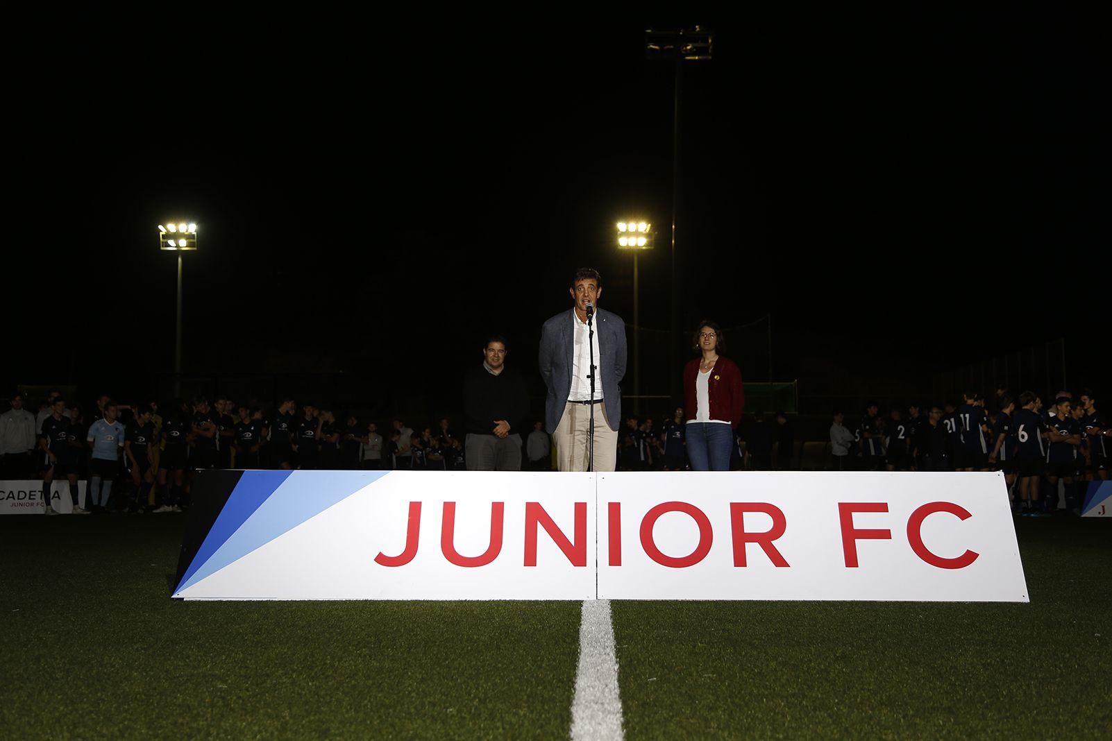 Parlaments a la Presentació Futbol Junior FC 2019. FOTO: Anna Bassa