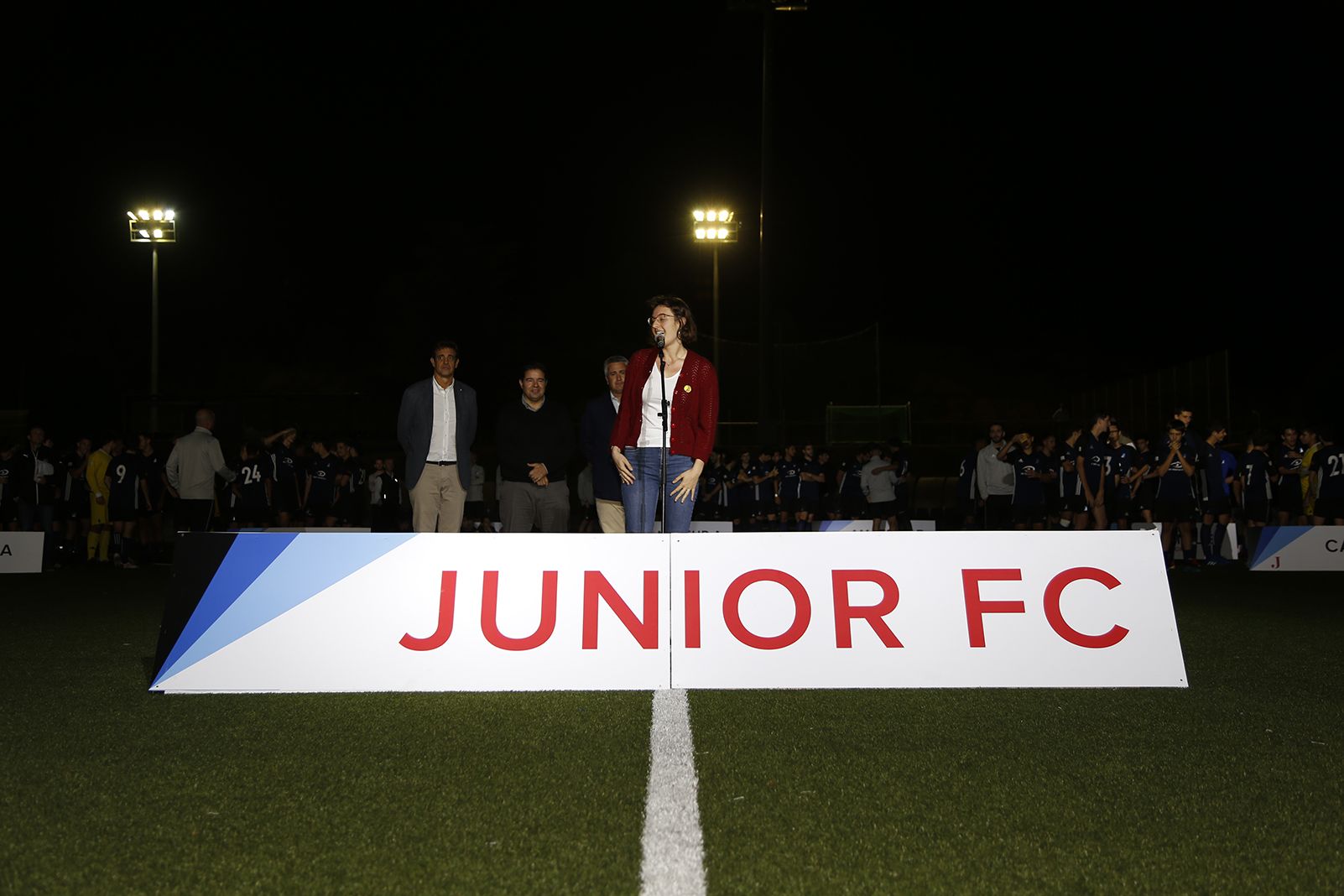 Parlaments a la Presentació Futbol Junior FC 2019. FOTO: Anna Bassa