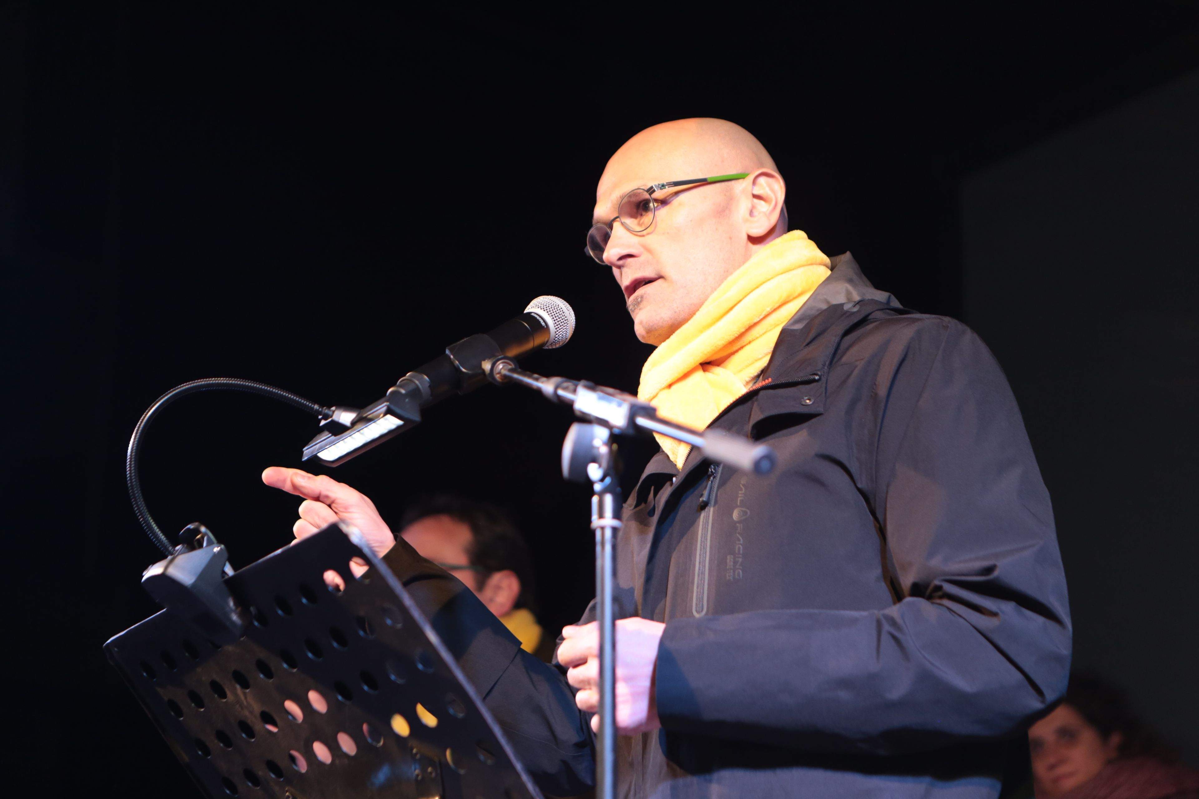 Raül Romeva en un acte a Sant Cugat 