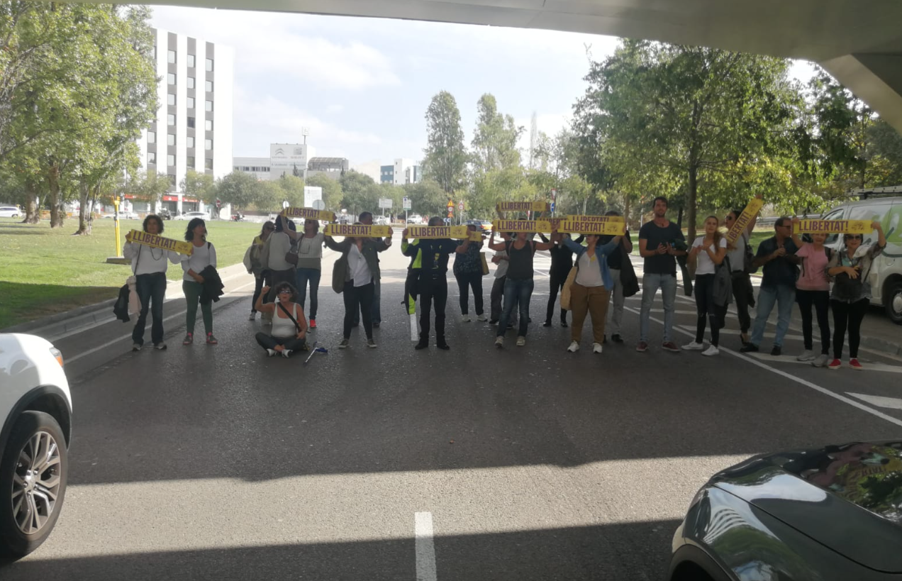 Tall de la rotonda de l'hipòdrom a Sant Cugat FOTO: TOT Sant Cugat