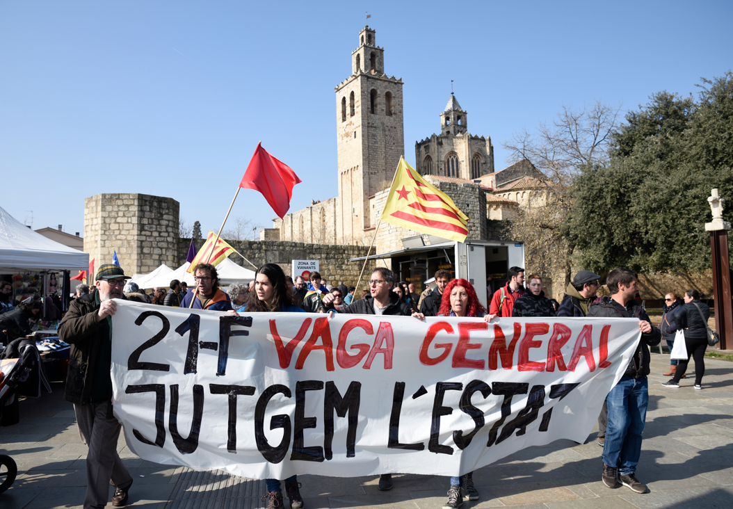 La darrera vaga general a Sant Cugat FOTO: Bernat Millet