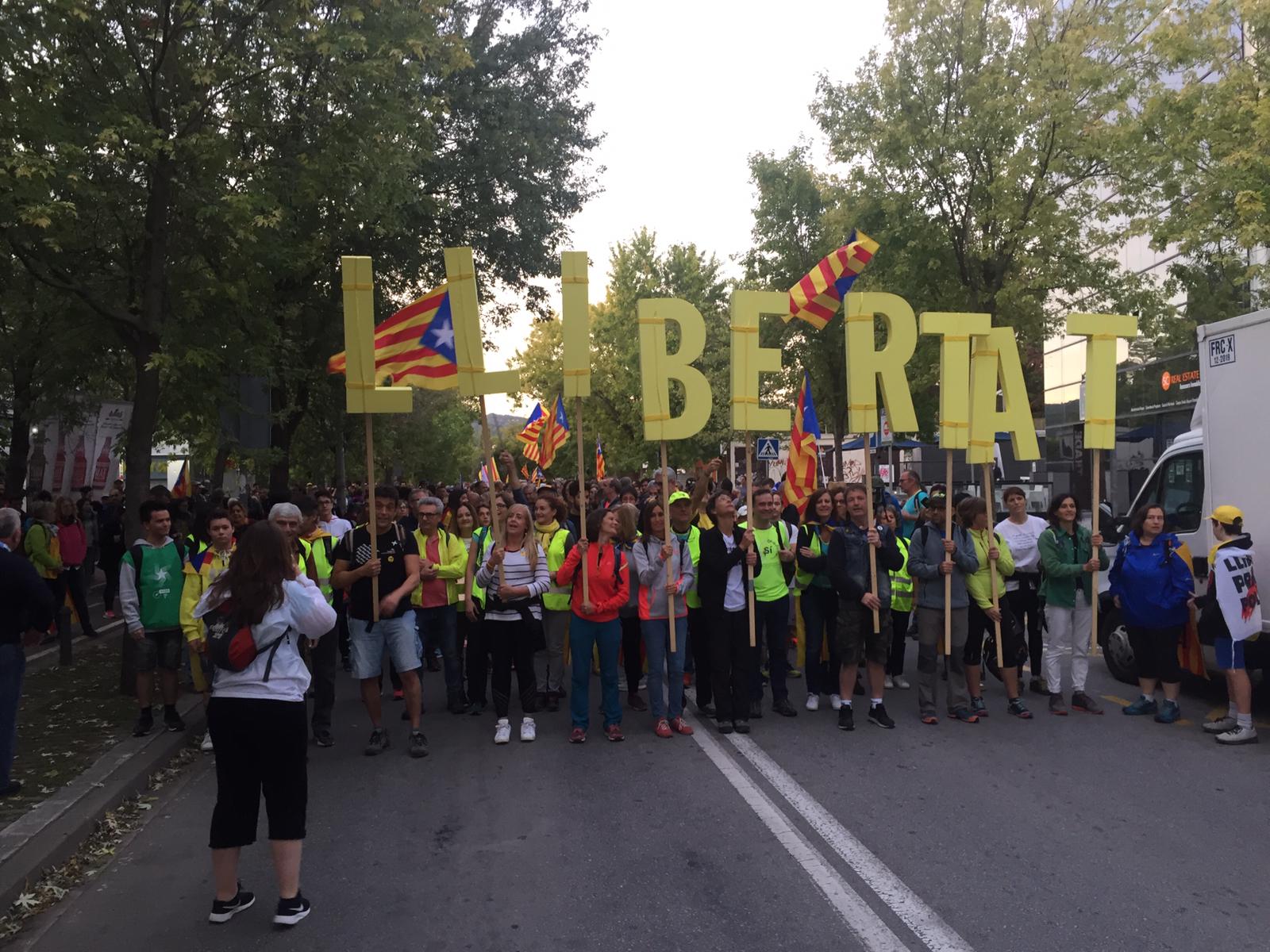 marxa per la llibertat barcelona sant cugat