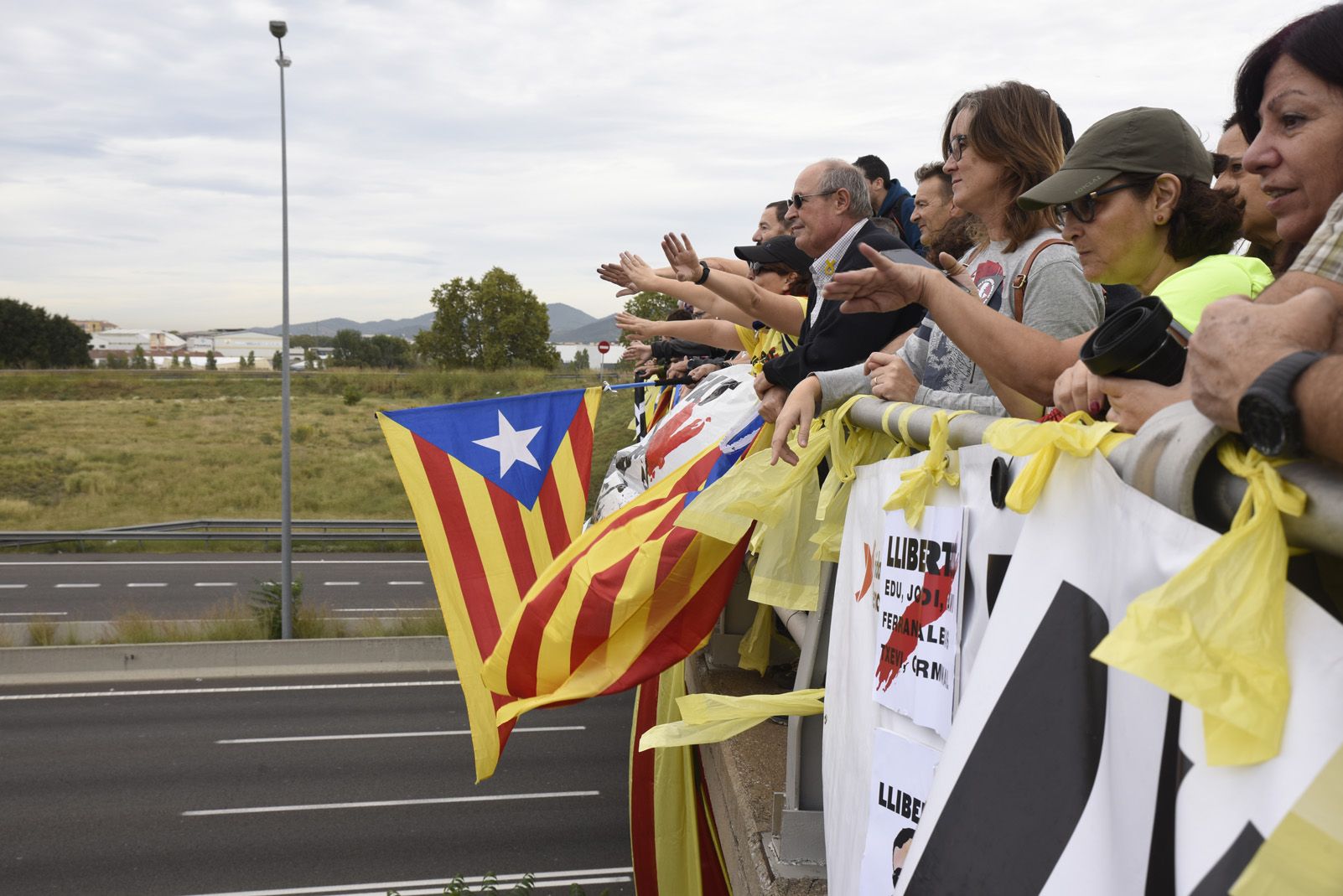 Marxa per la llibertat en resposta a la sentència del Tribunal Suprem. Foto: Bernat Millet.